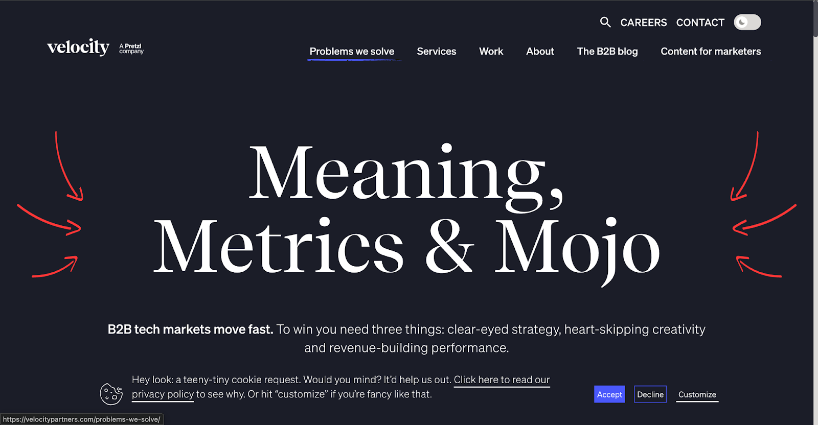 Velocity Partners homepage