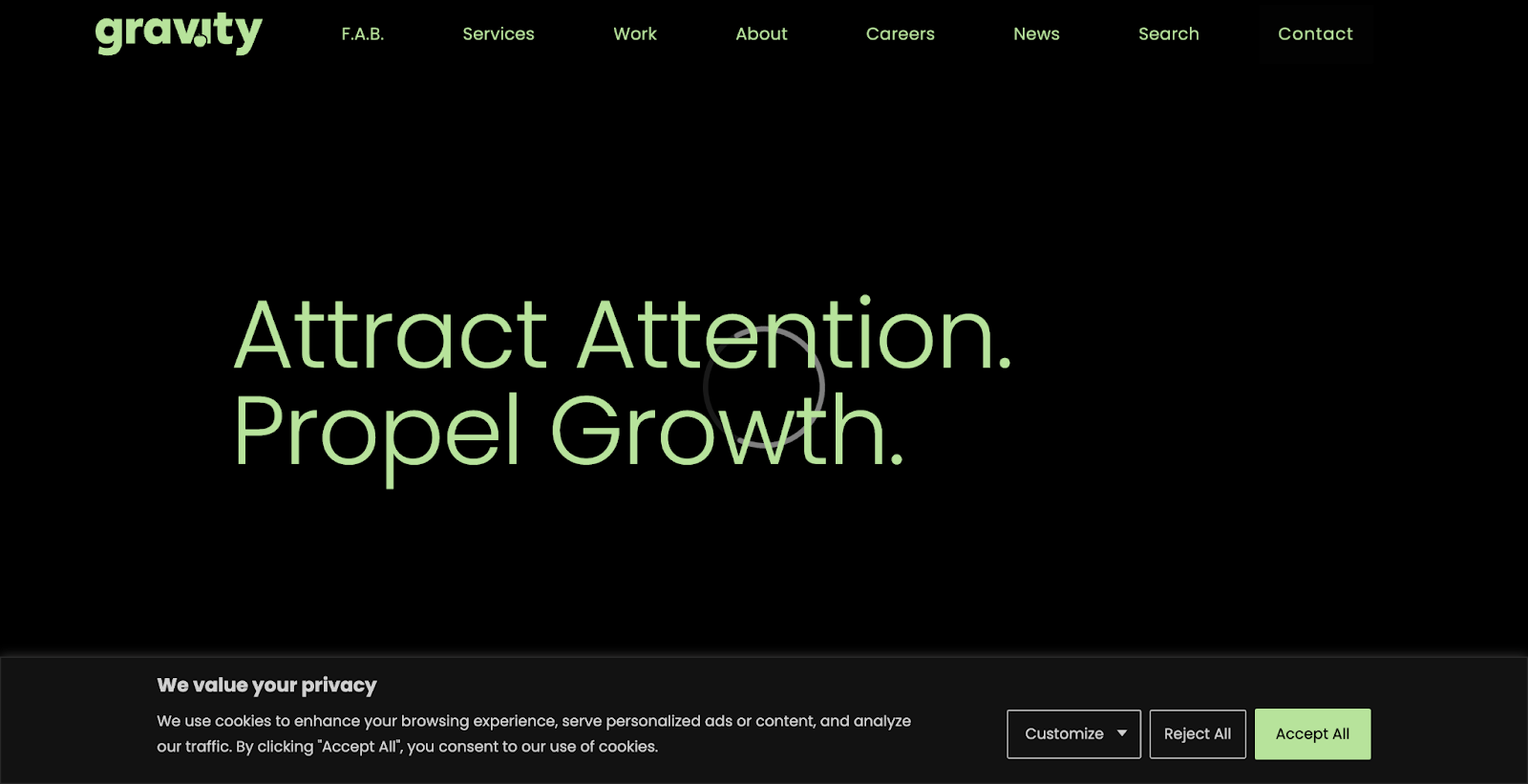 Gravity Global Homepage