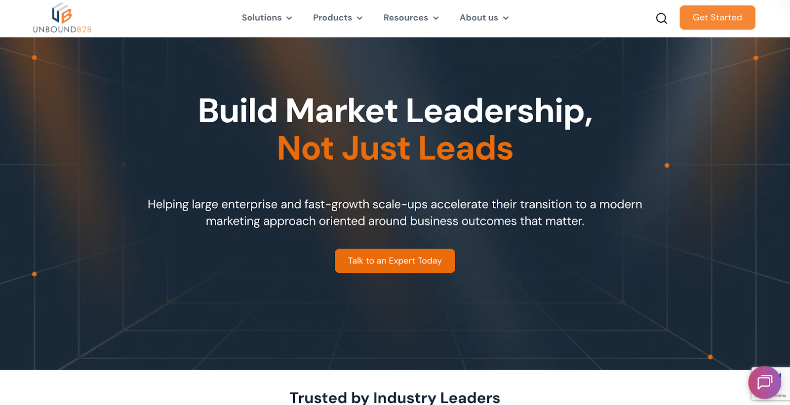 Unbound B2B Homepage