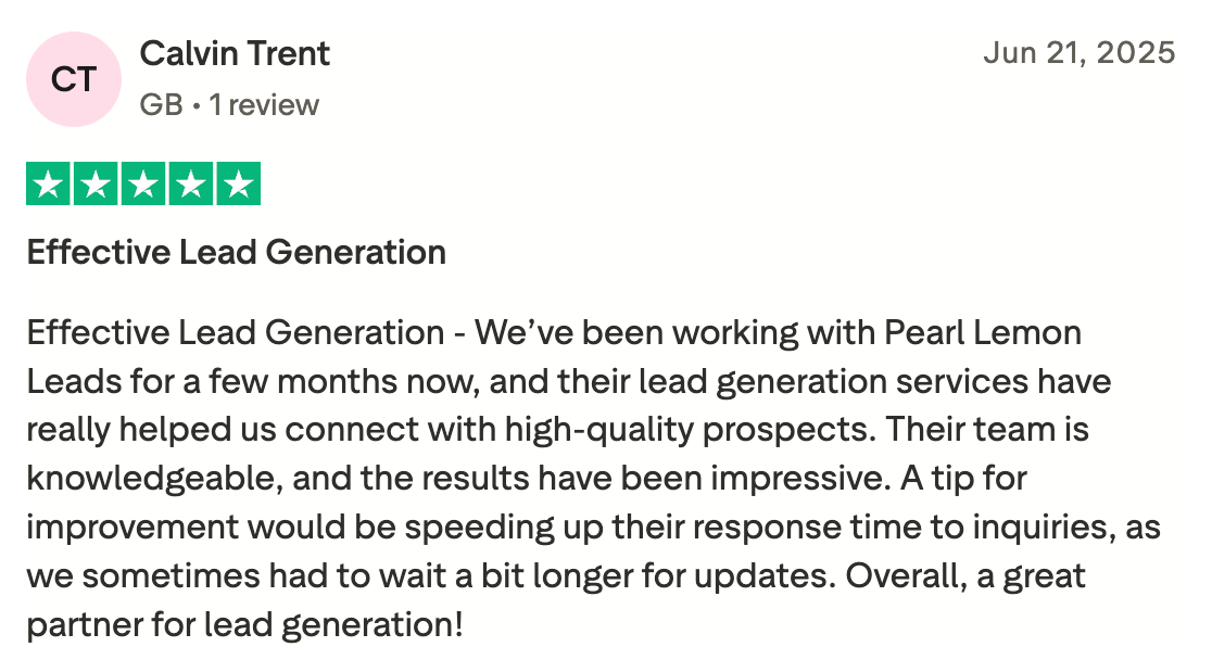 Pearl Lemon Leads Rating