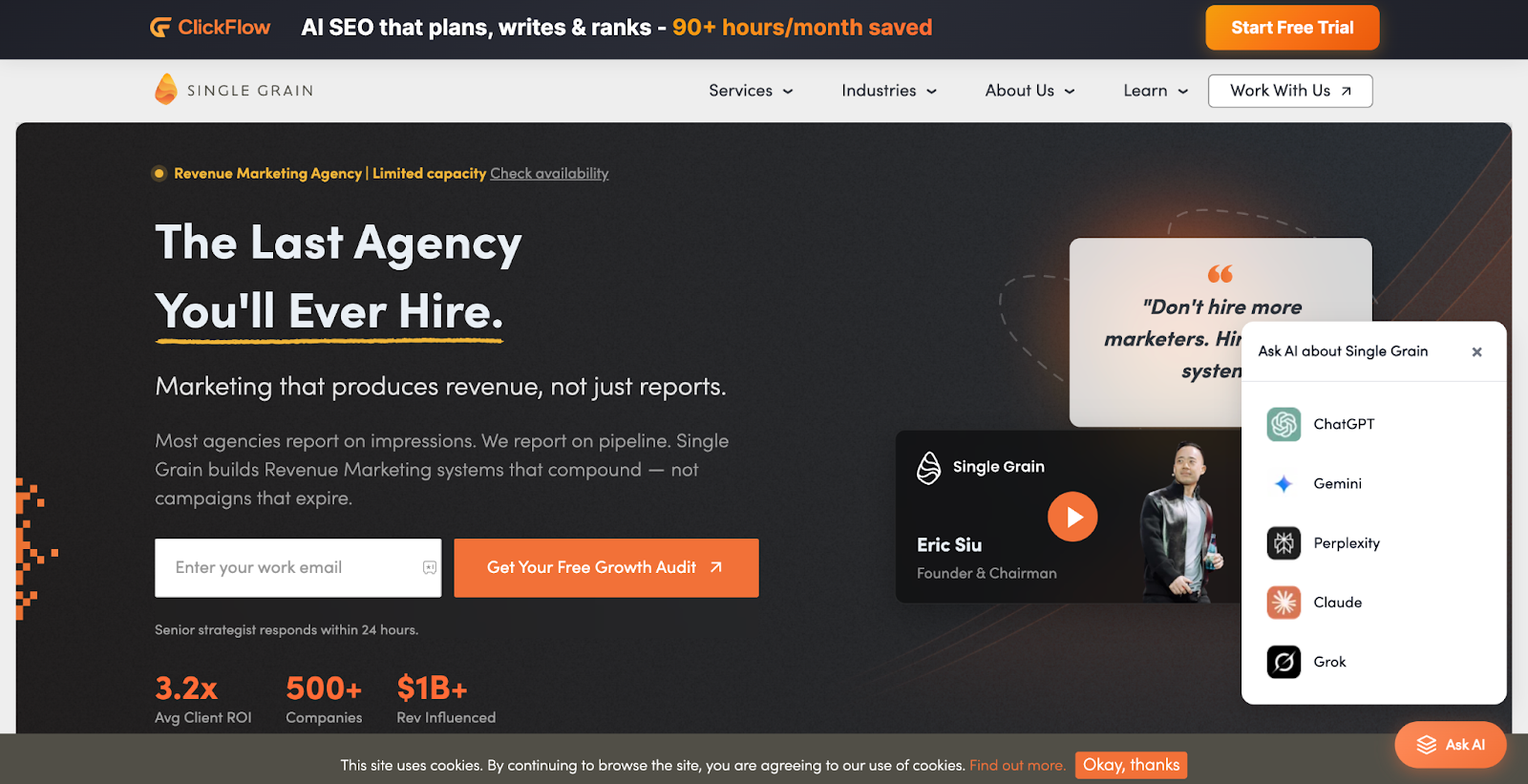 Single Grain Homepage