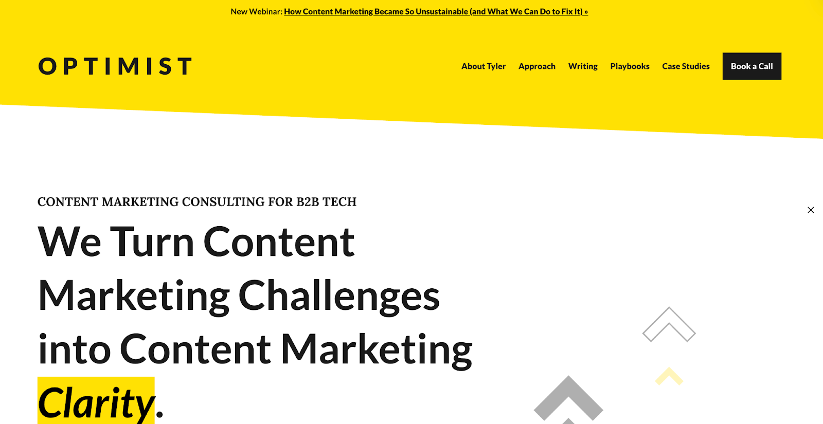 Yes Optimist Homepage