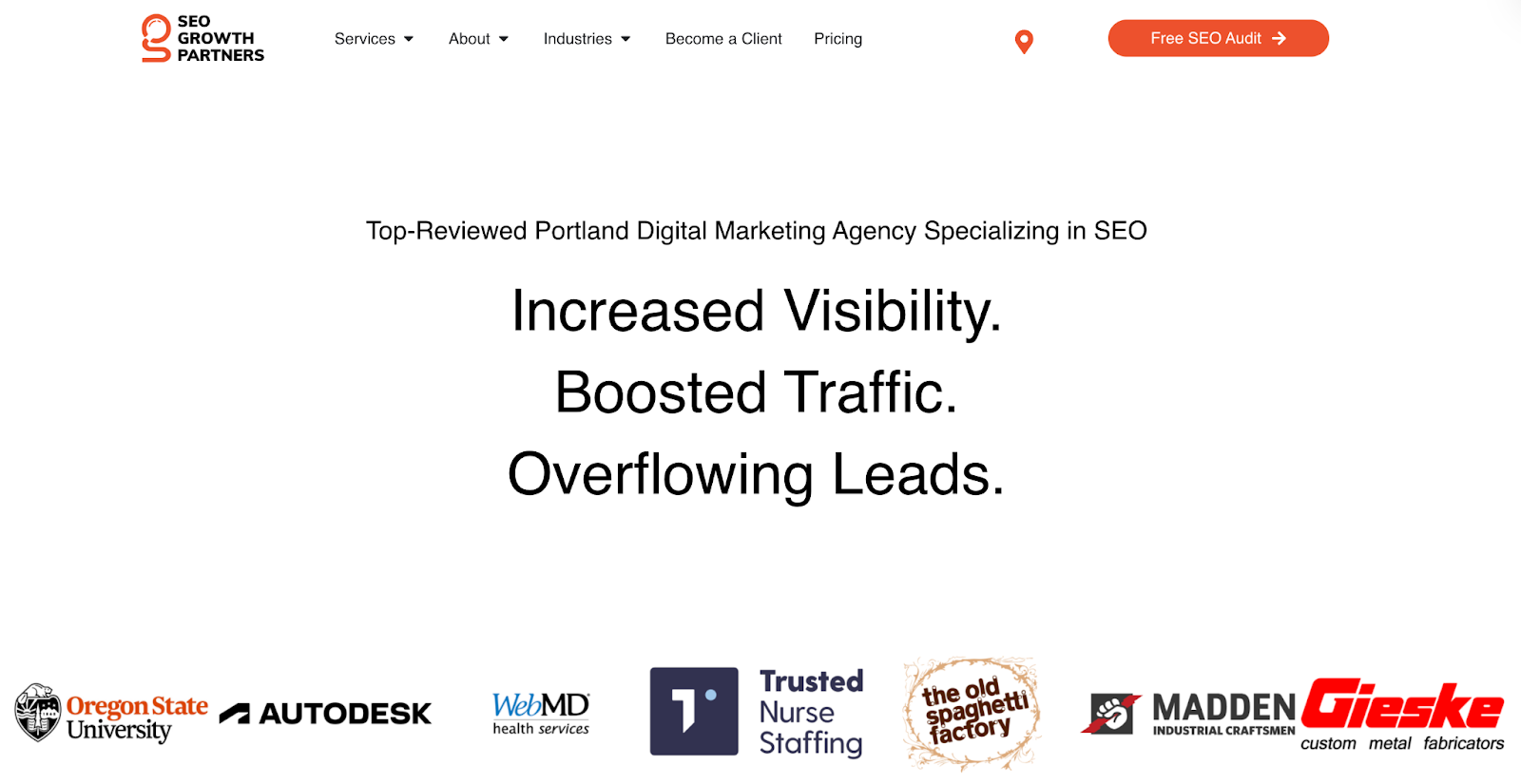 SEO Growth Partners Homepage