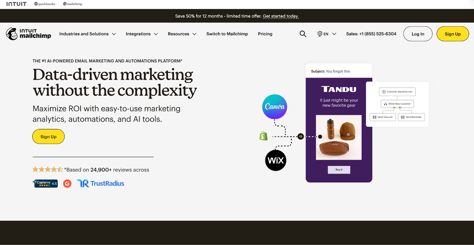 Mailchimp Homepage