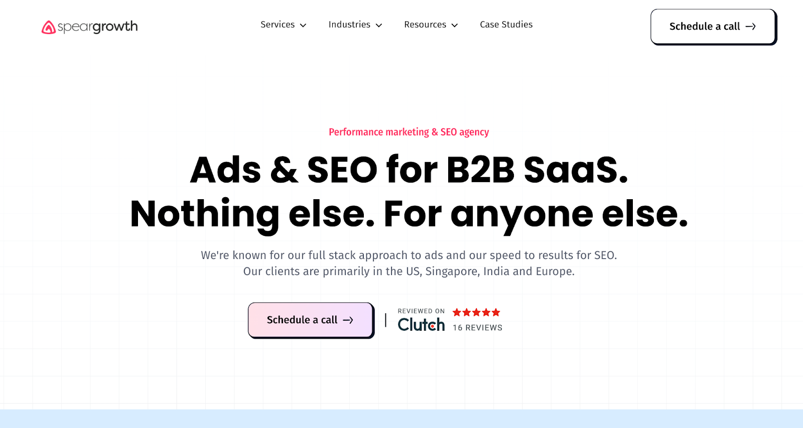 SpearGrowhth Homepage