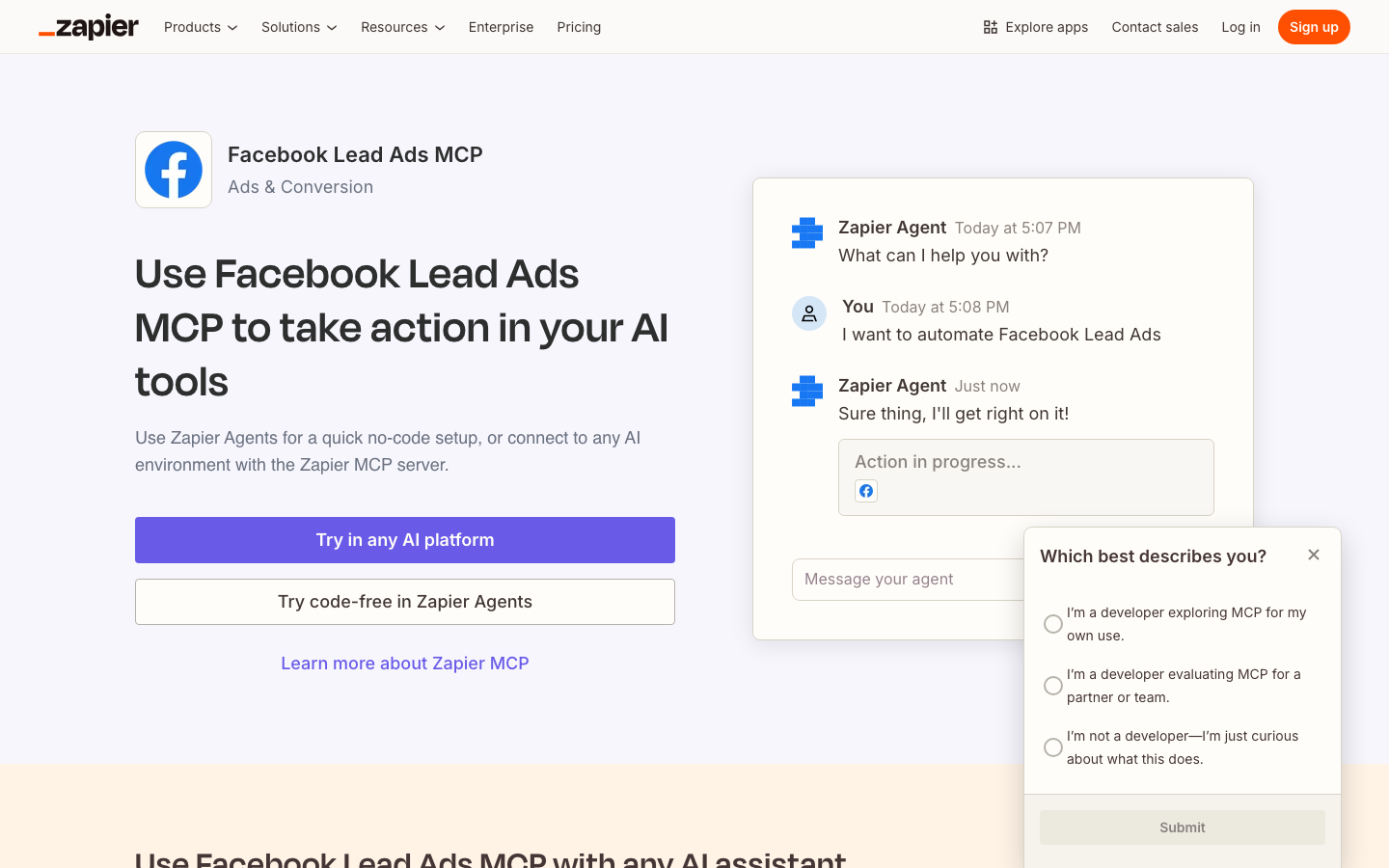 Step 3: Create a New MCP Server in Zapier