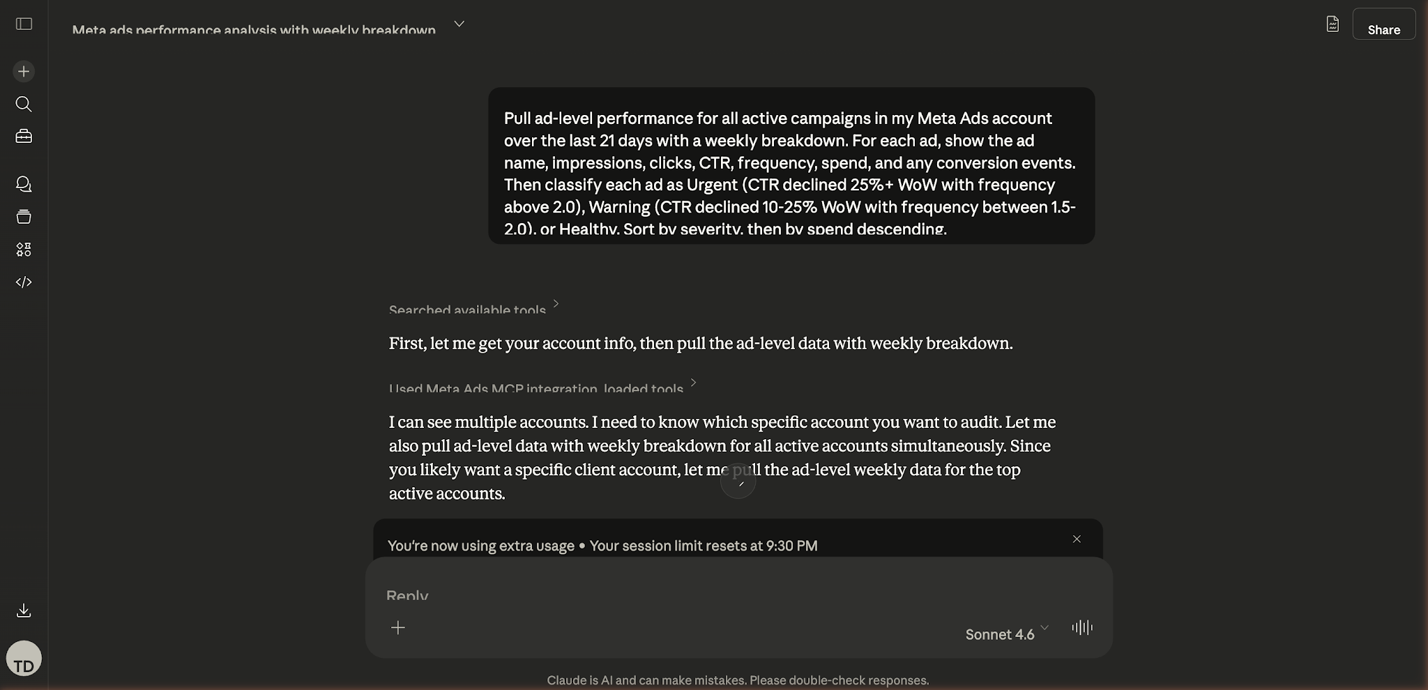 Stage 1: Pull Ad-Level Data with Weekly Breakdowns