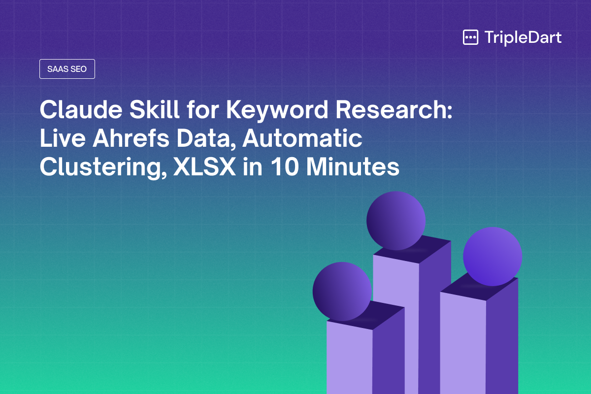 Claude Skill for Keyword Research: Live Ahrefs Data, Automatic Clustering, XLSX in 10 Minutes