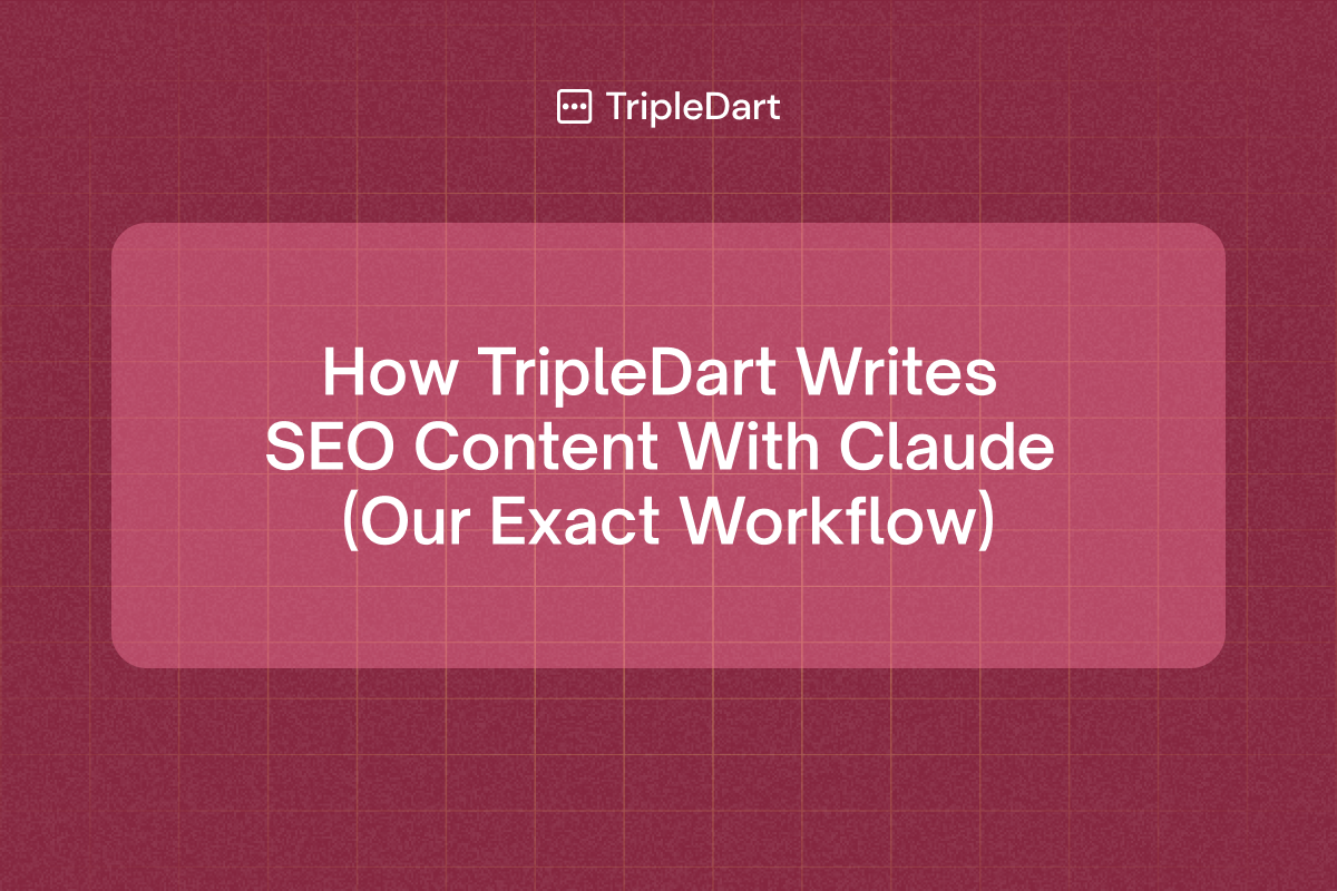 How TripleDart Runs Technical SEO Audits With Claude and Screaming Frog
