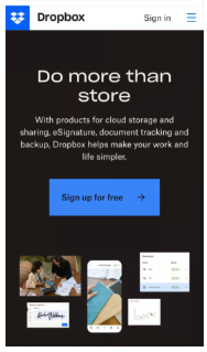 Mobile responsiveness example