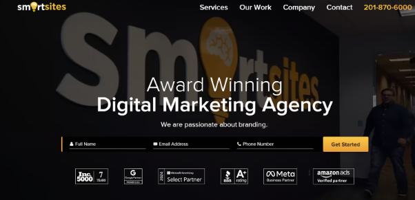 SmartSites agency screenshot