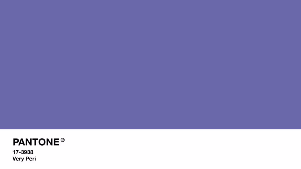 A Pantone® background graphic featuring the Pantone® Colour Of The Year from 2022, called Very Peri.