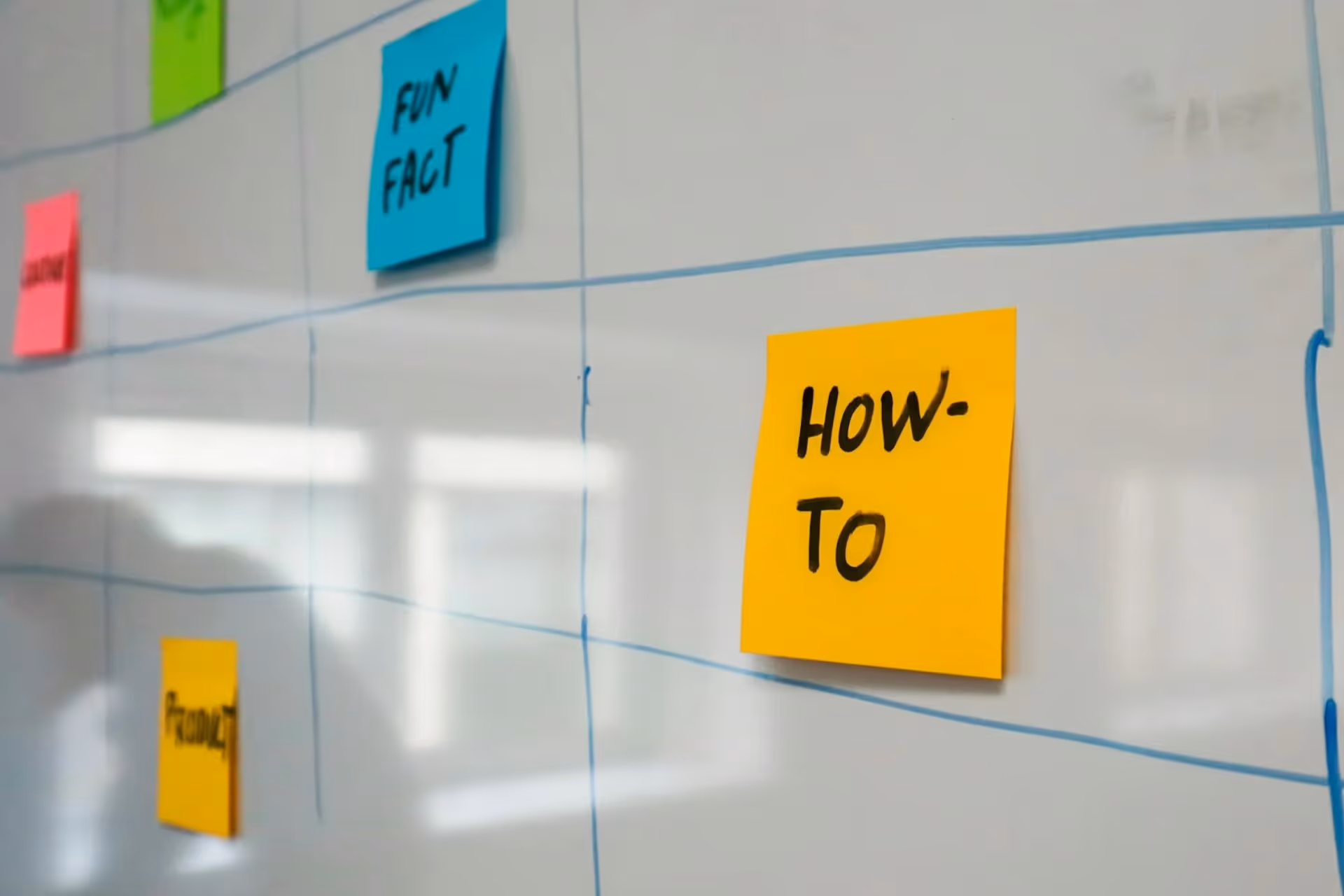 How to sticky note inside a chart on a whiteboard