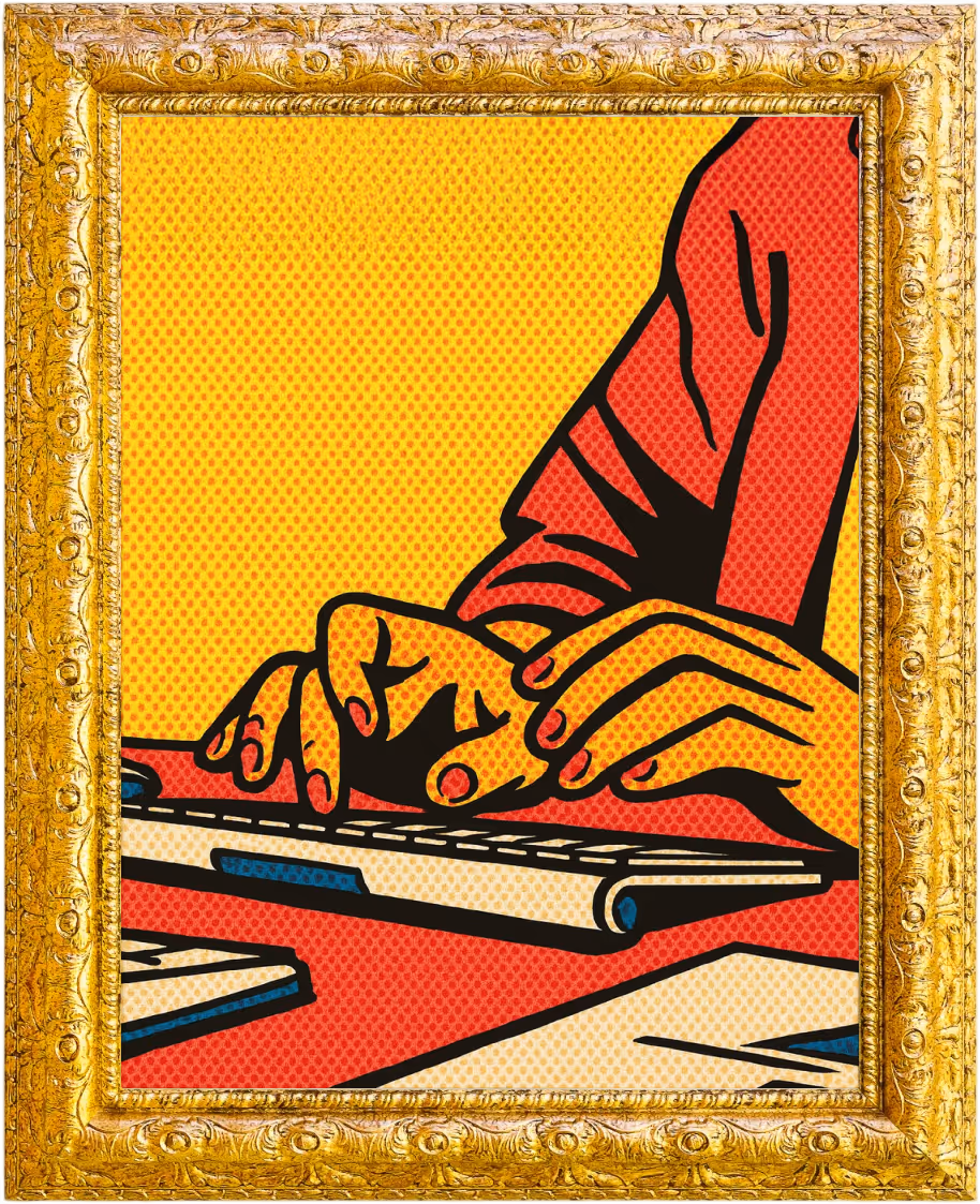 Abstract representation of AI prompts and content generation tools transforming marketing workflows for creative teams