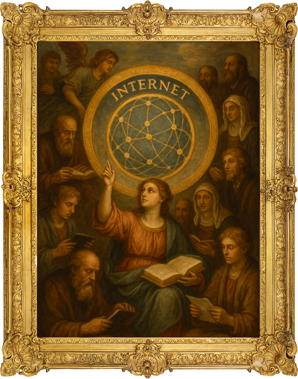 Timeline graphic showing the evolution of marketing from print newspapers to television, search engines, social media, and AI-powered platforms