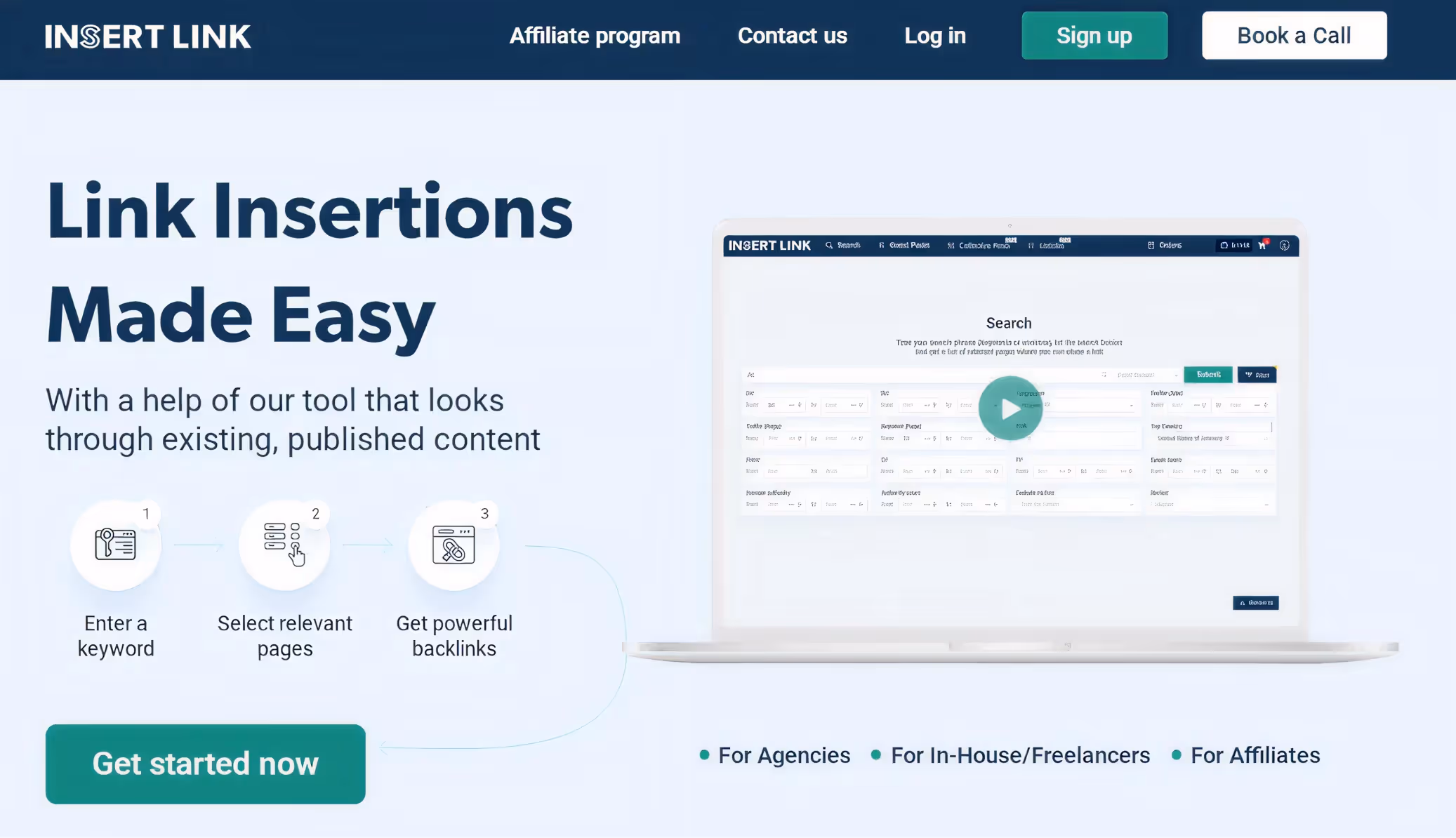 INSERT.LINK Link Insertion Platform - The Influence Agency