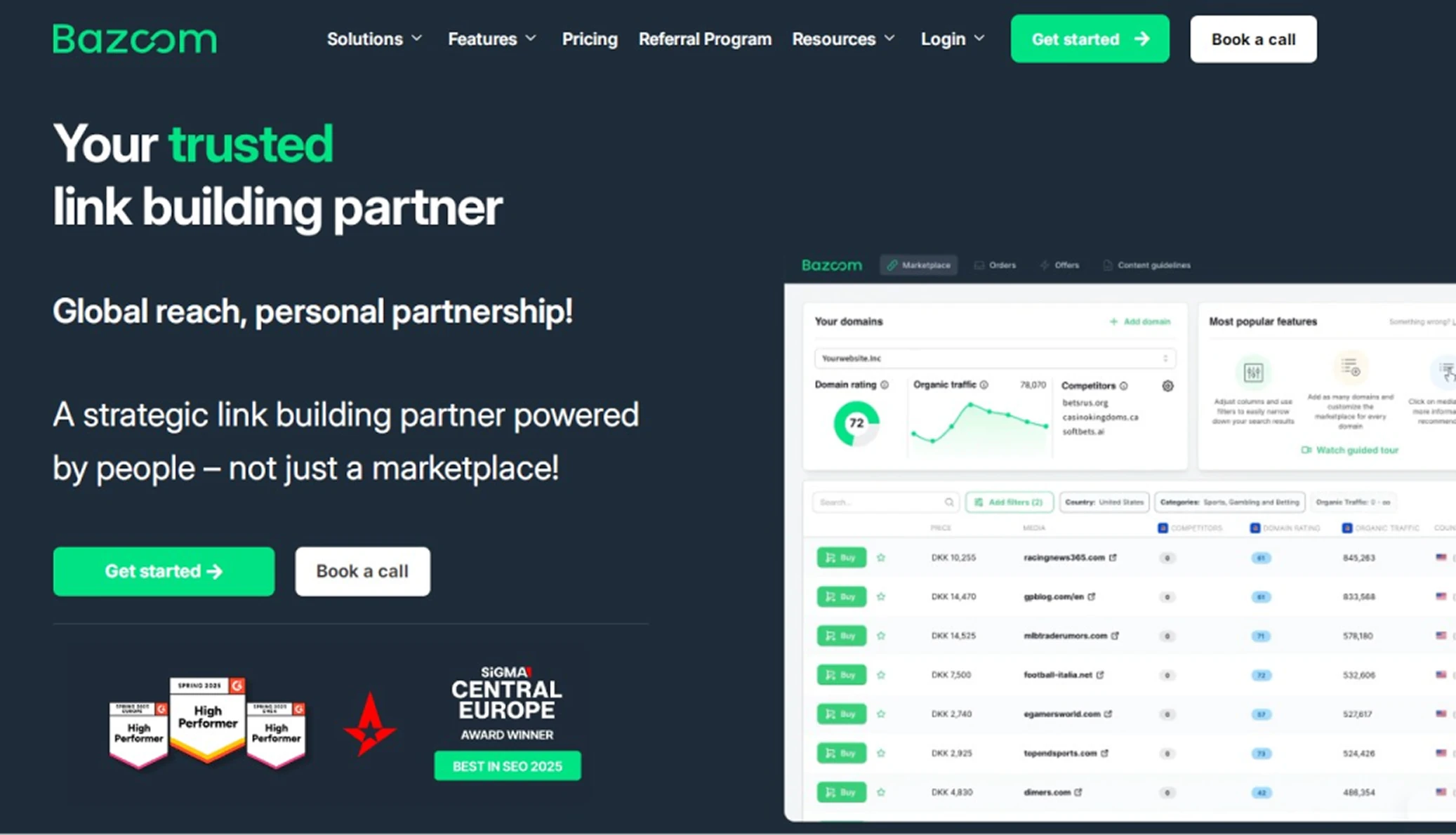 Bazoom Link Building Platform - The Influence Agency