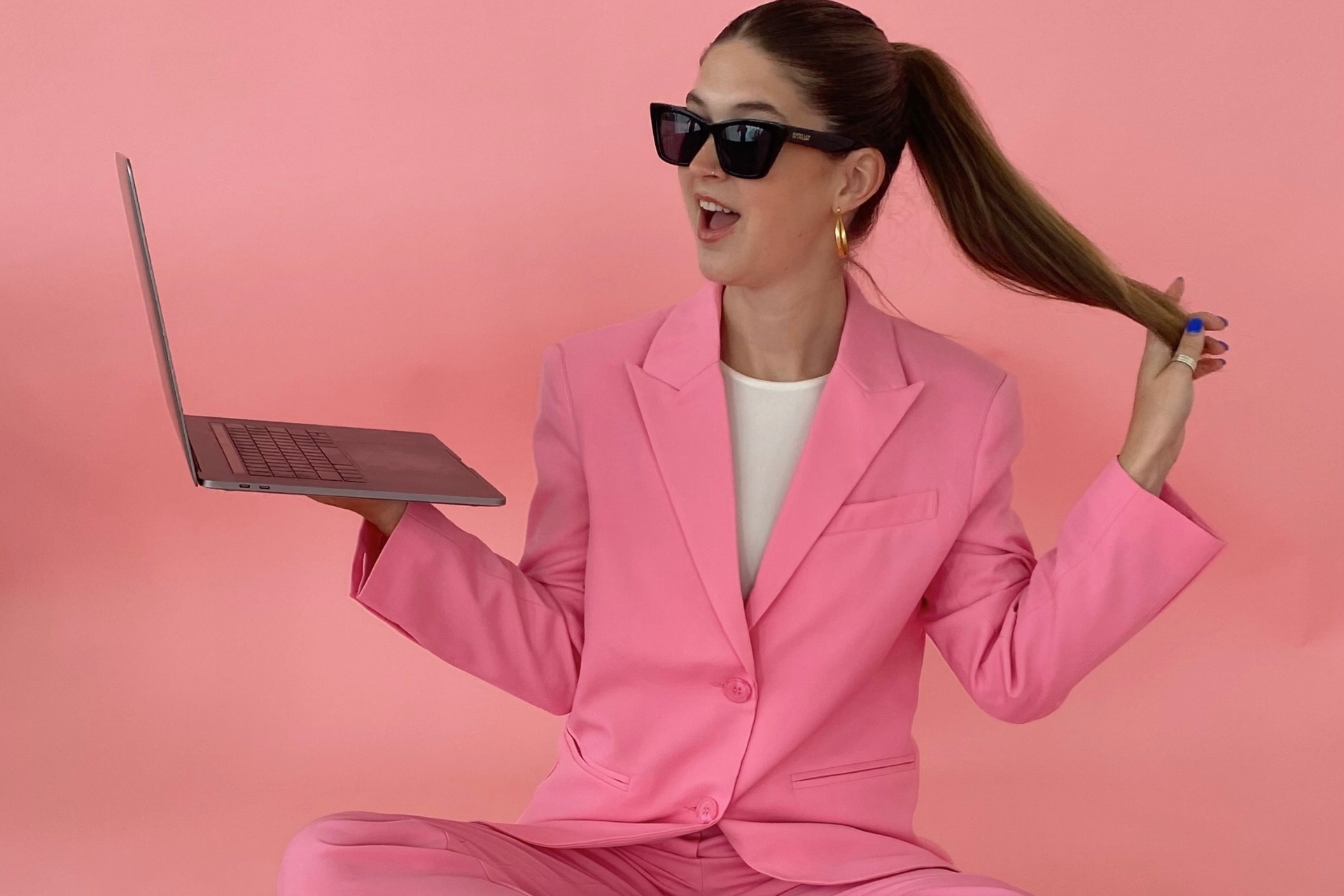 A TIA employee taking photos around the office.