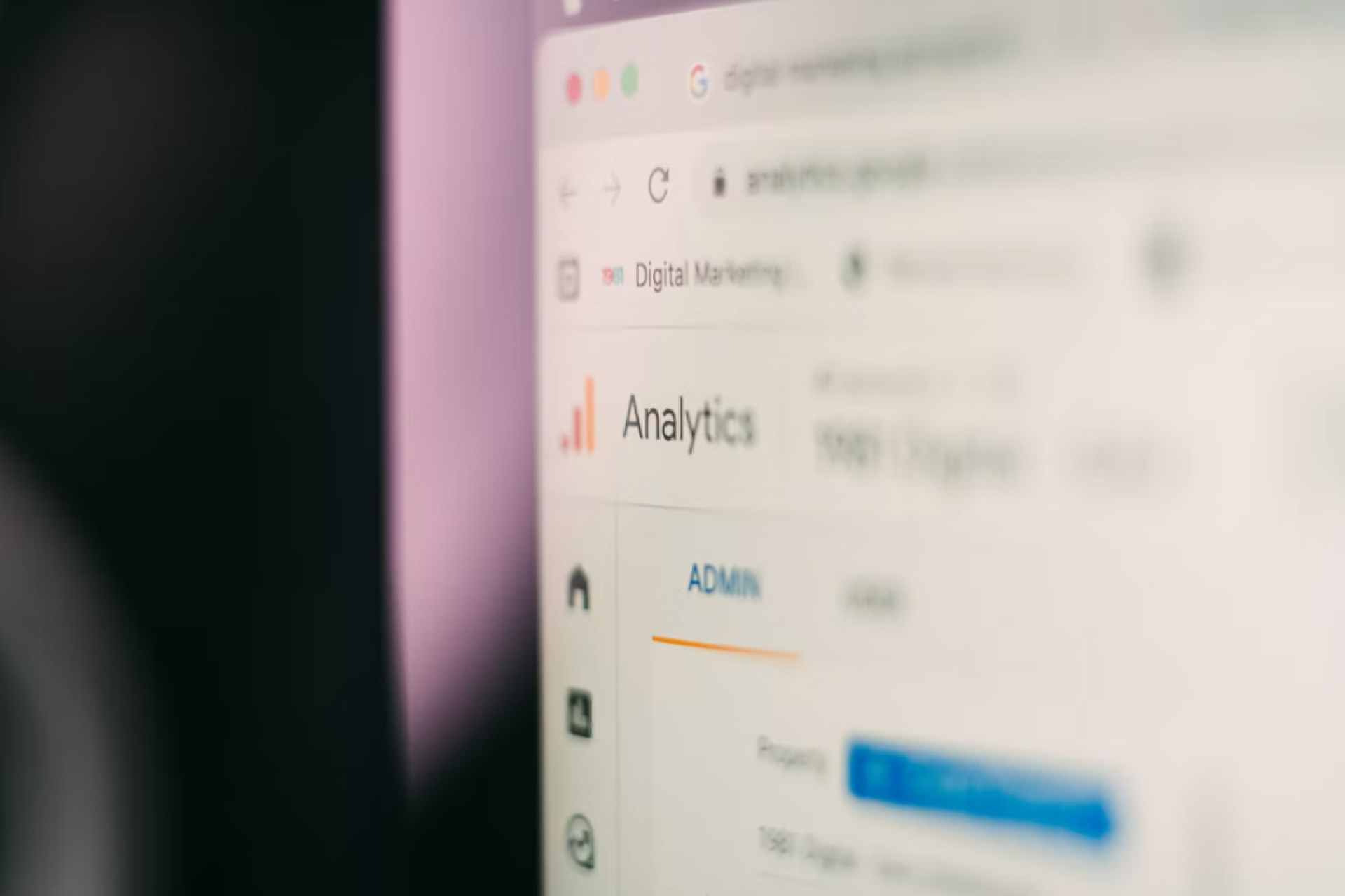 Analytics dashboard used to track home services SEO performance and reporting