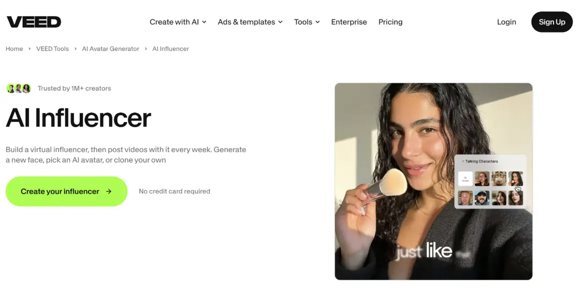 VEED AI For Influencer Video Creation - The Influence Agency