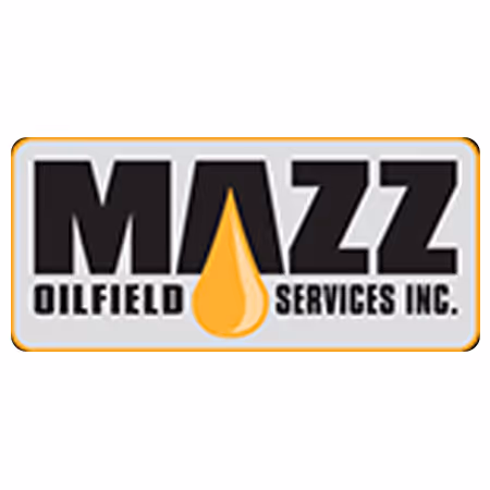 Mazz Oilfield Services Inc. logo with yellow oil droplet