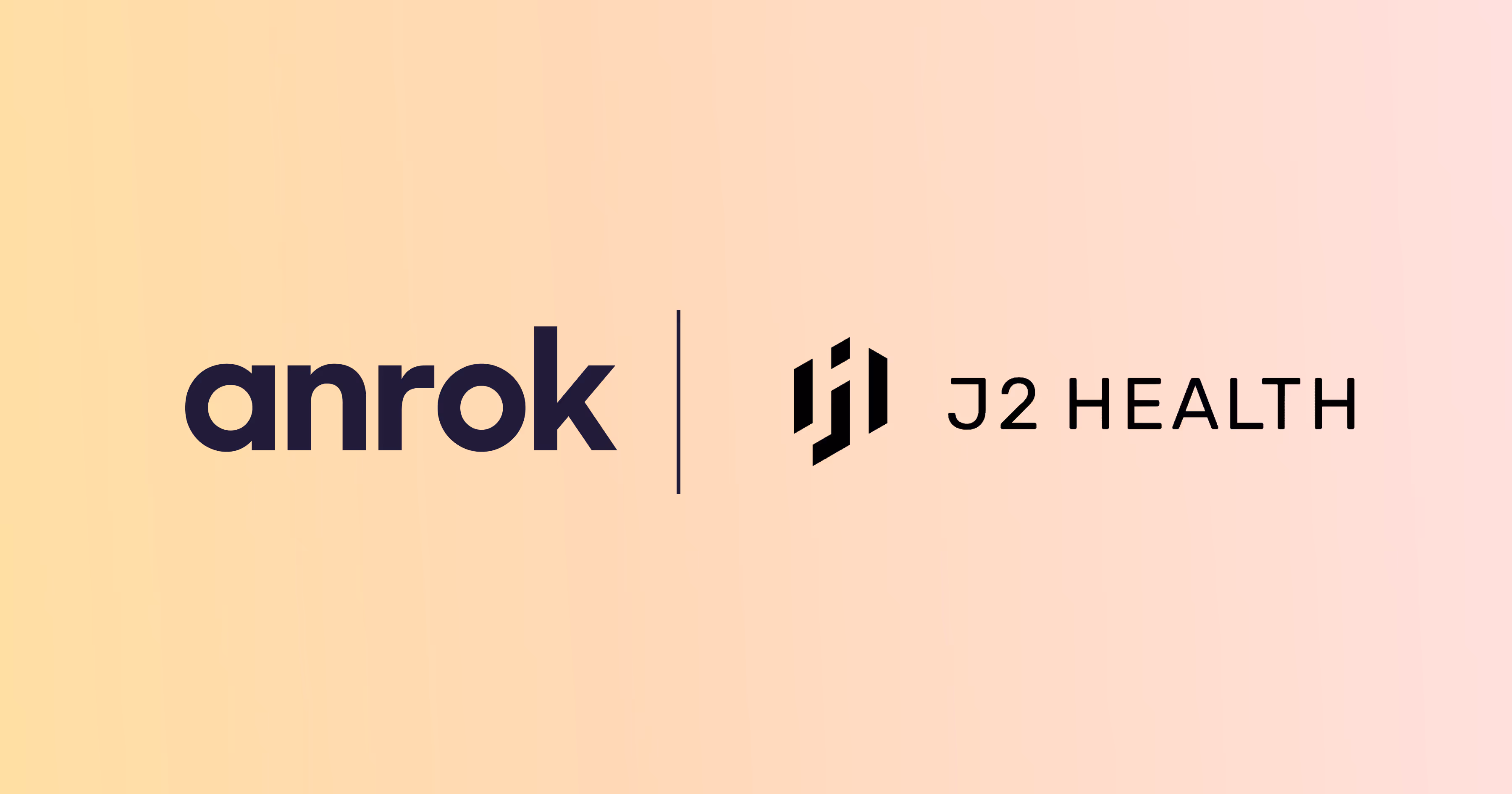 Anrok and J2 Health's company logos positioned side-by-side