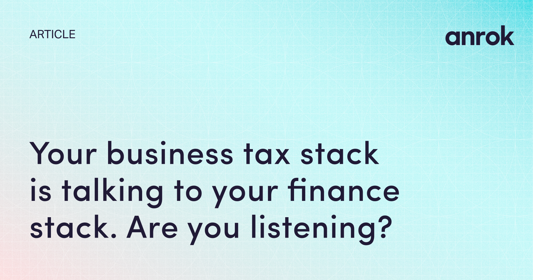 Anrok | Streamlined sales tax for SaaS