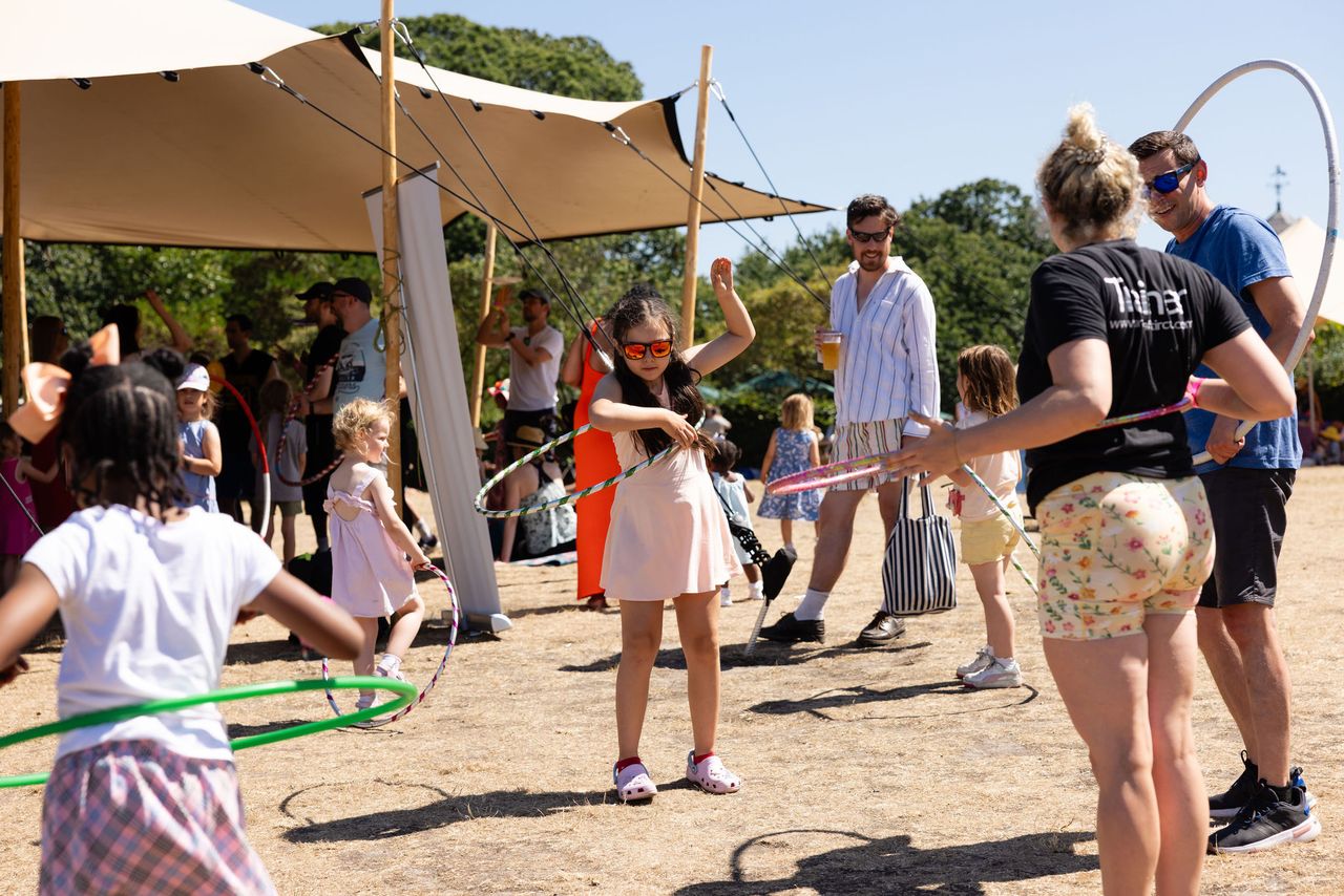 Image shows an Arts Trust event in Greenwich in the Summer