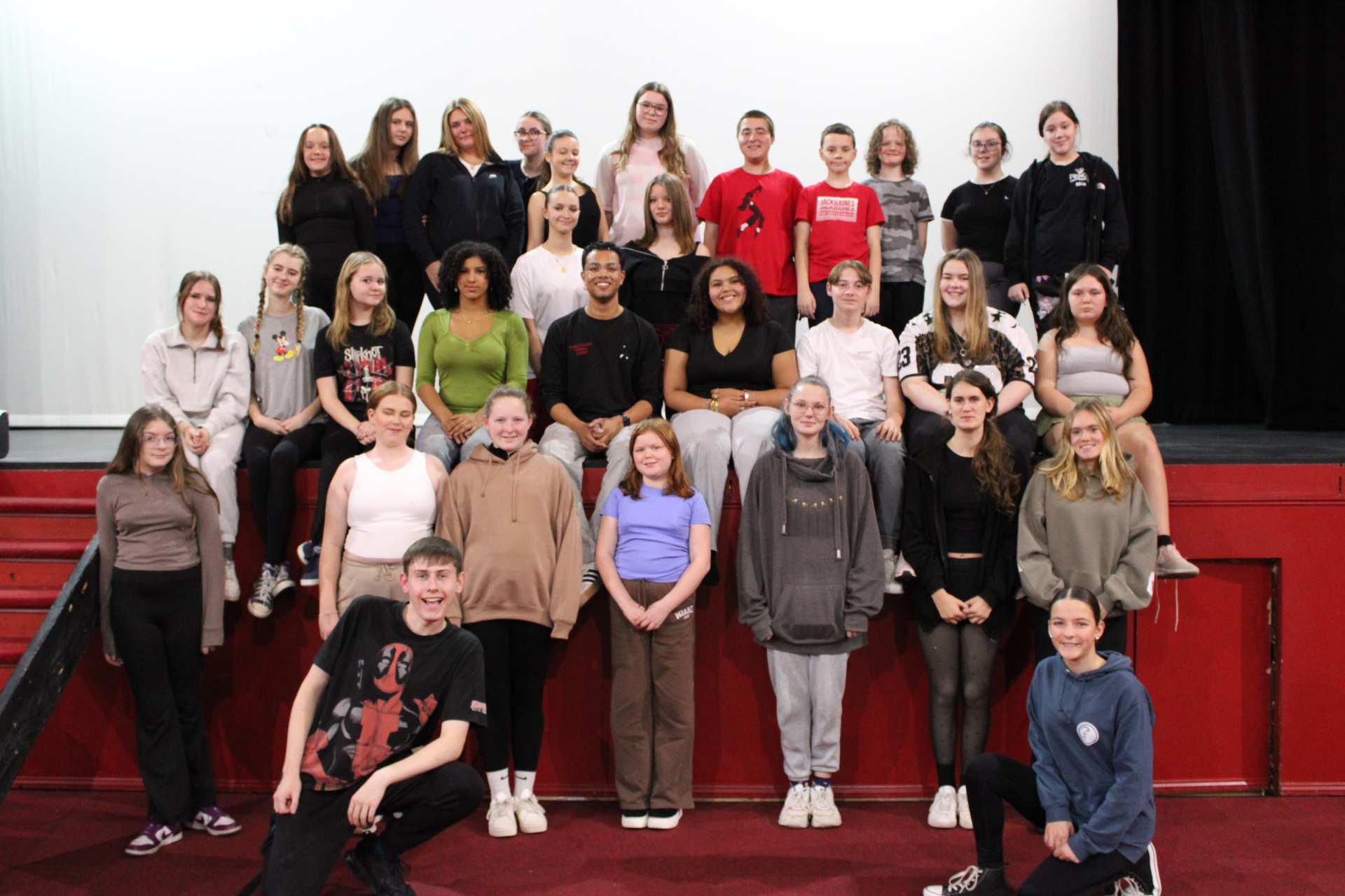 Cute dog sitting on the floor