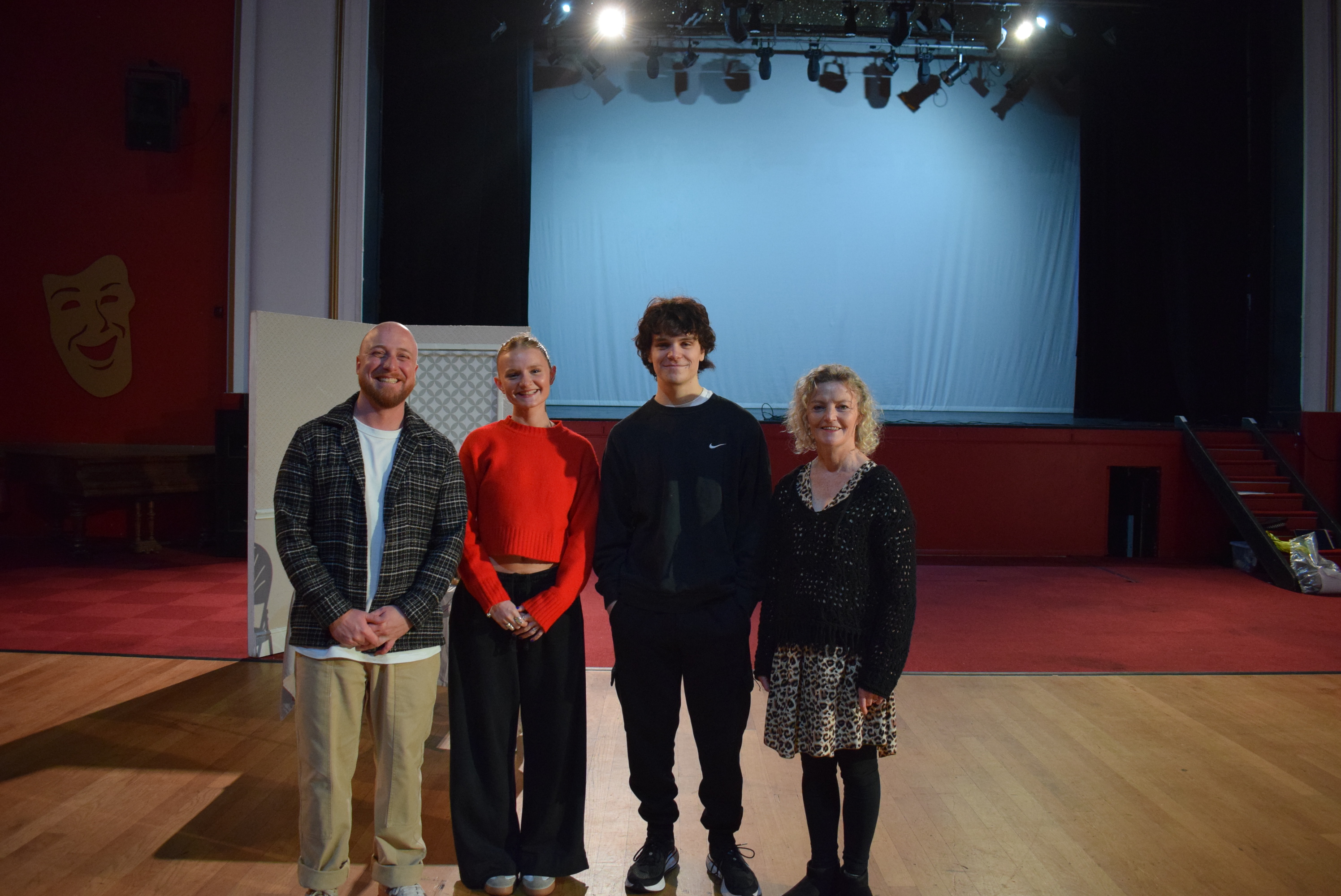 Cute dog sitting on the floor
