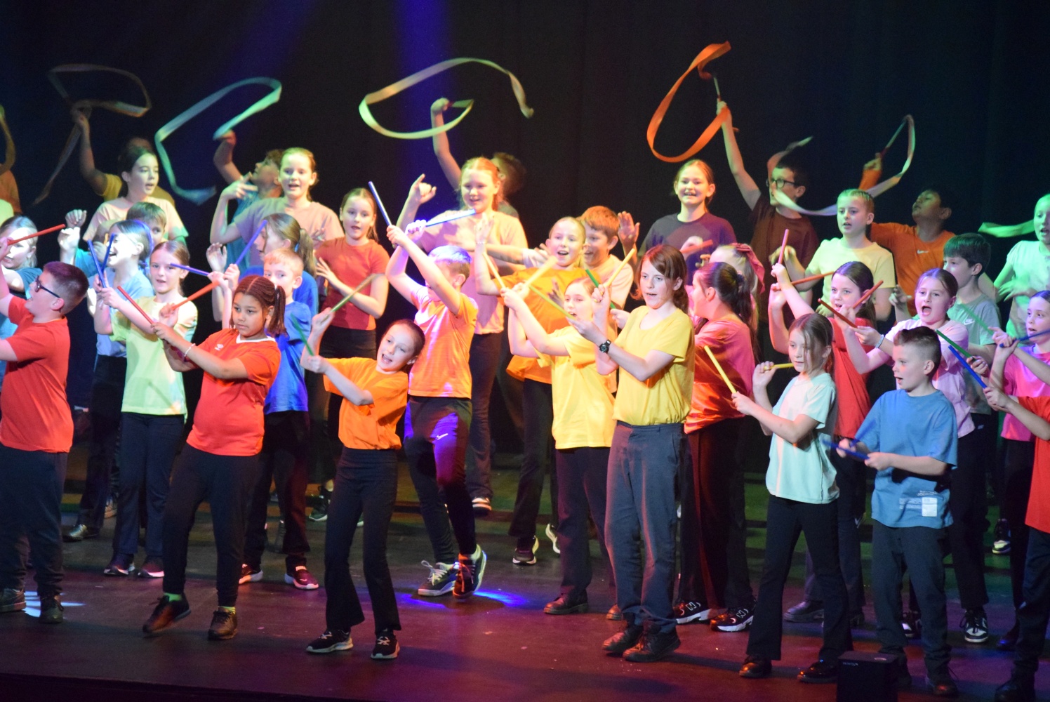 Cute dog sitting on the floor
