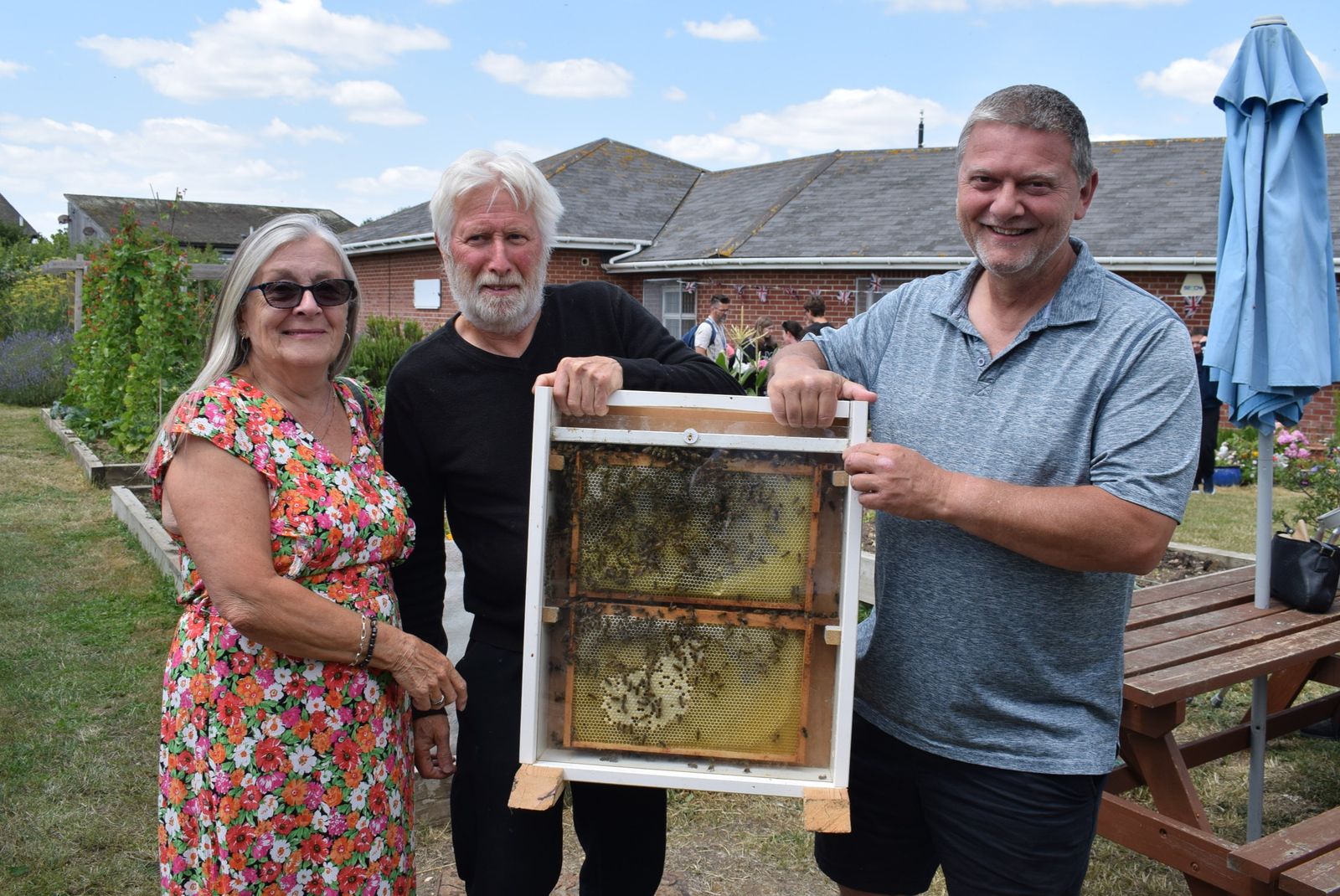 Attached image shows Cllr Gina Placey, Barry Shimell and Cllr Adrian Smith at last year’s Dig4Jaywick Community Garden open day. Images: TDC.