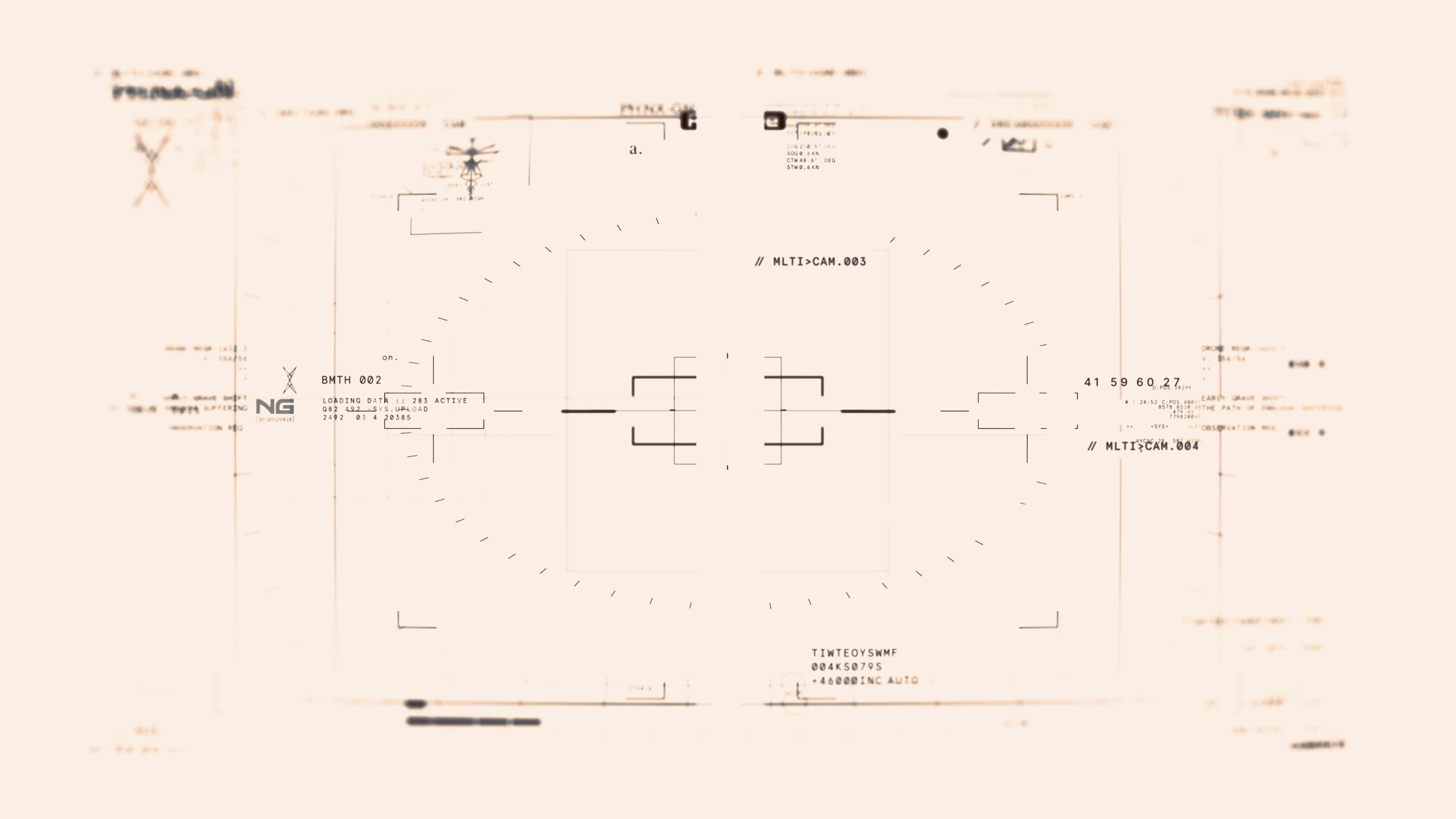 A blueprint schematic from the Bring Me The Horizon film.