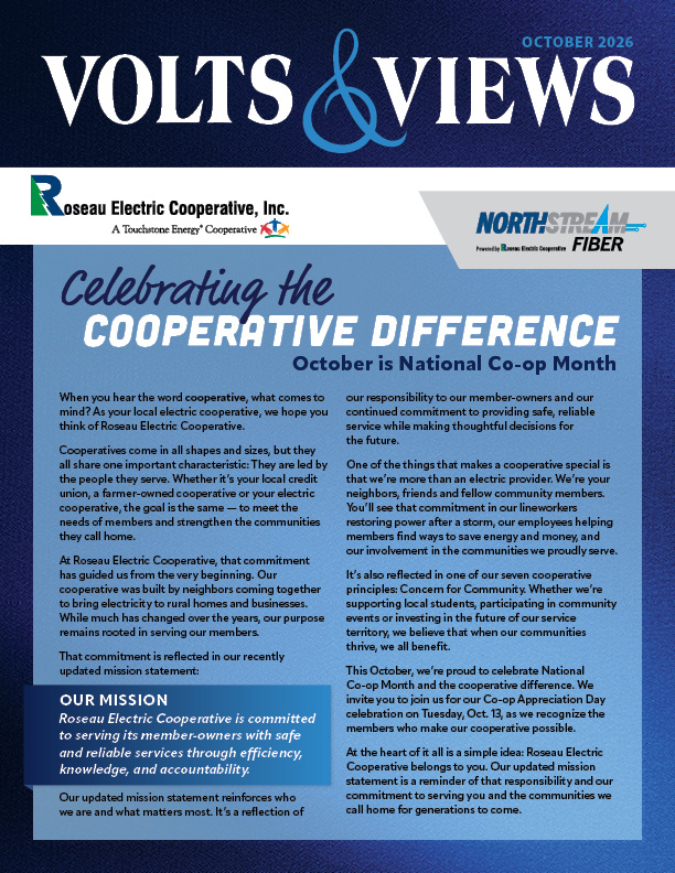 October 2026 Volts & Views Newsletter Cover