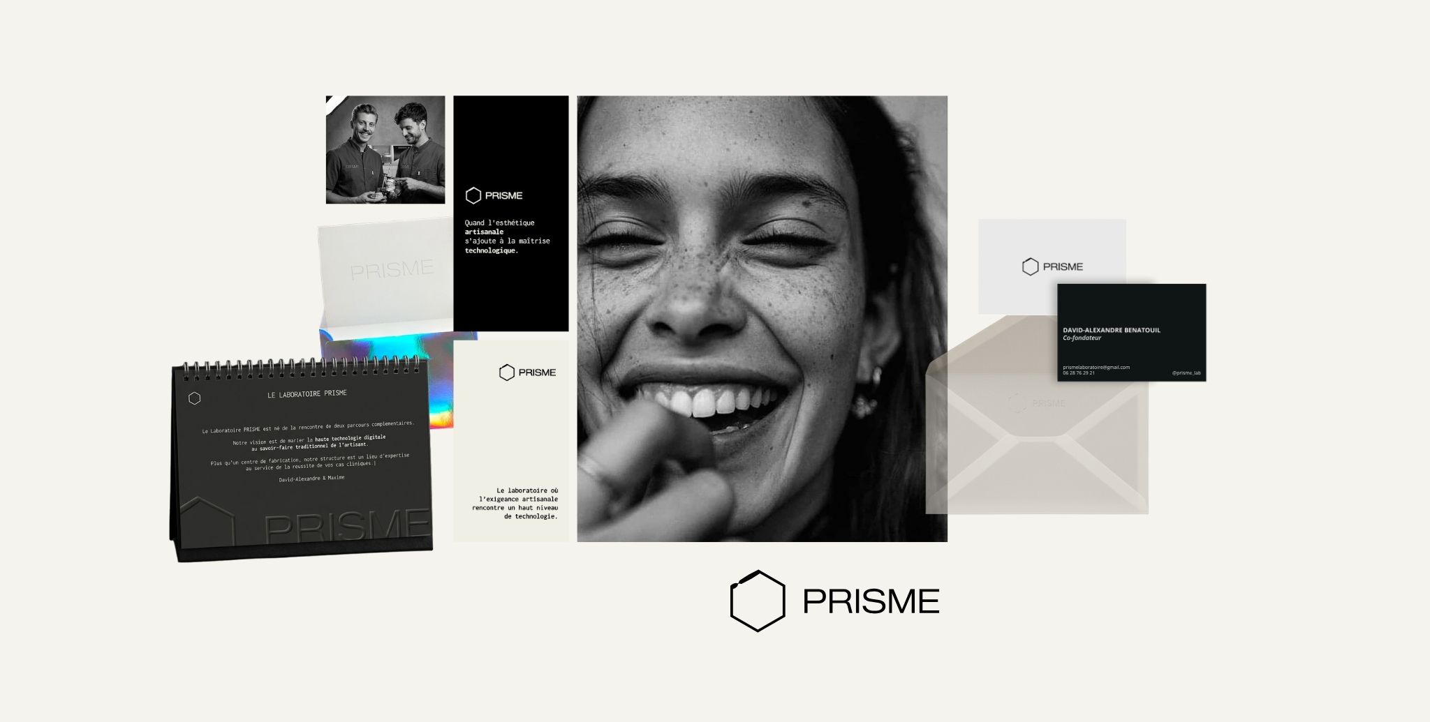 Branding haut de gamme - PRISME cabinet prothèses dentaires