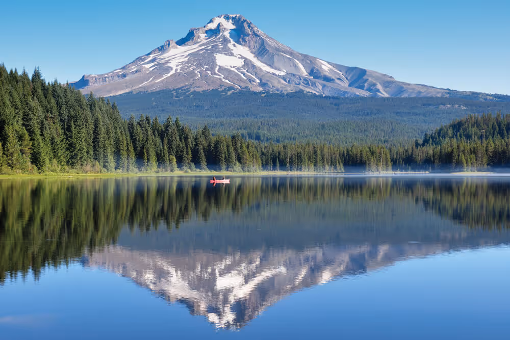 Trillium Lake at the base of Mt Hood