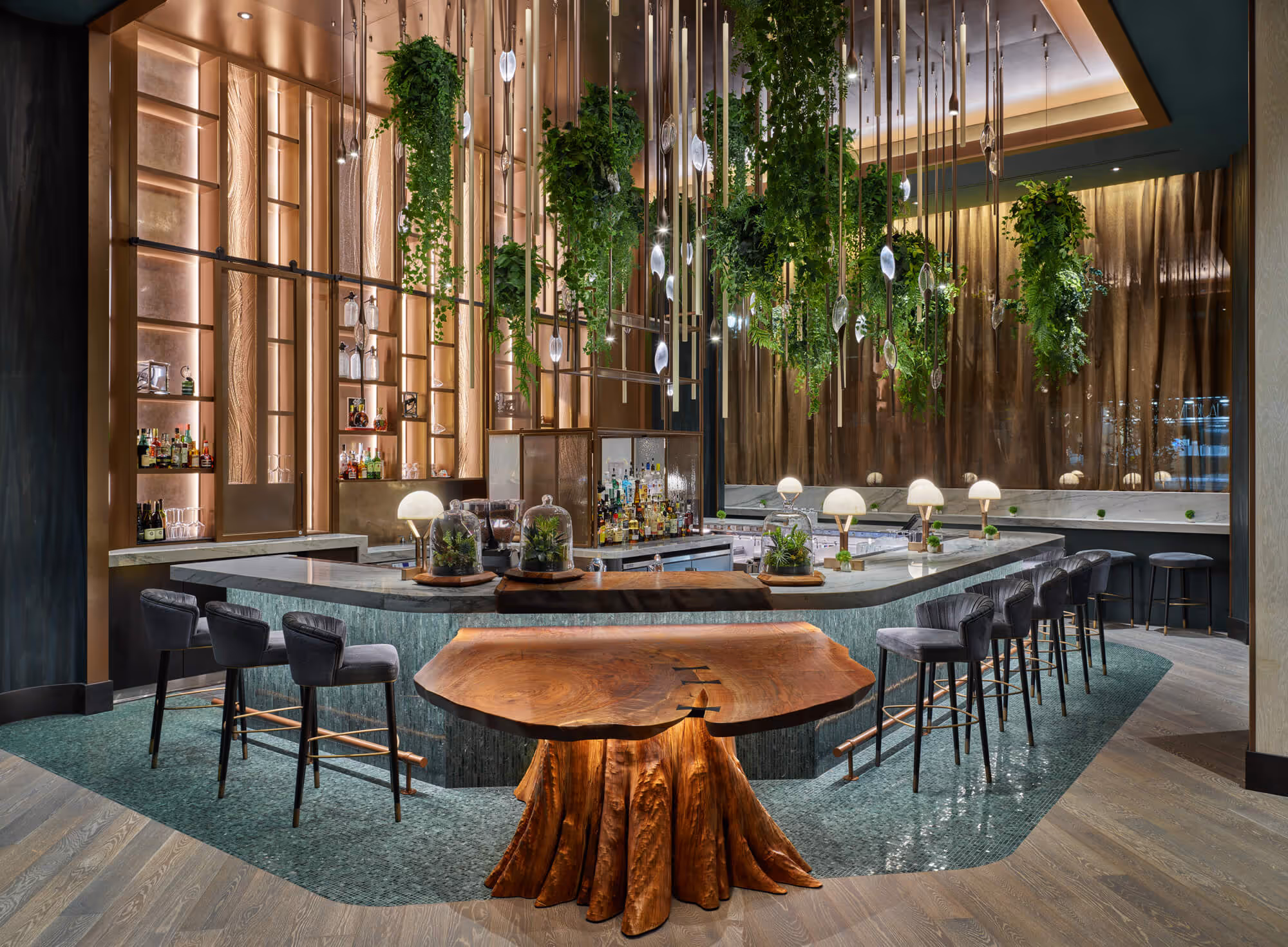 Meadowrue, the Forest Park-inspired Hotel Lobby Bar at The Ritz-Carlton Residences, Portland