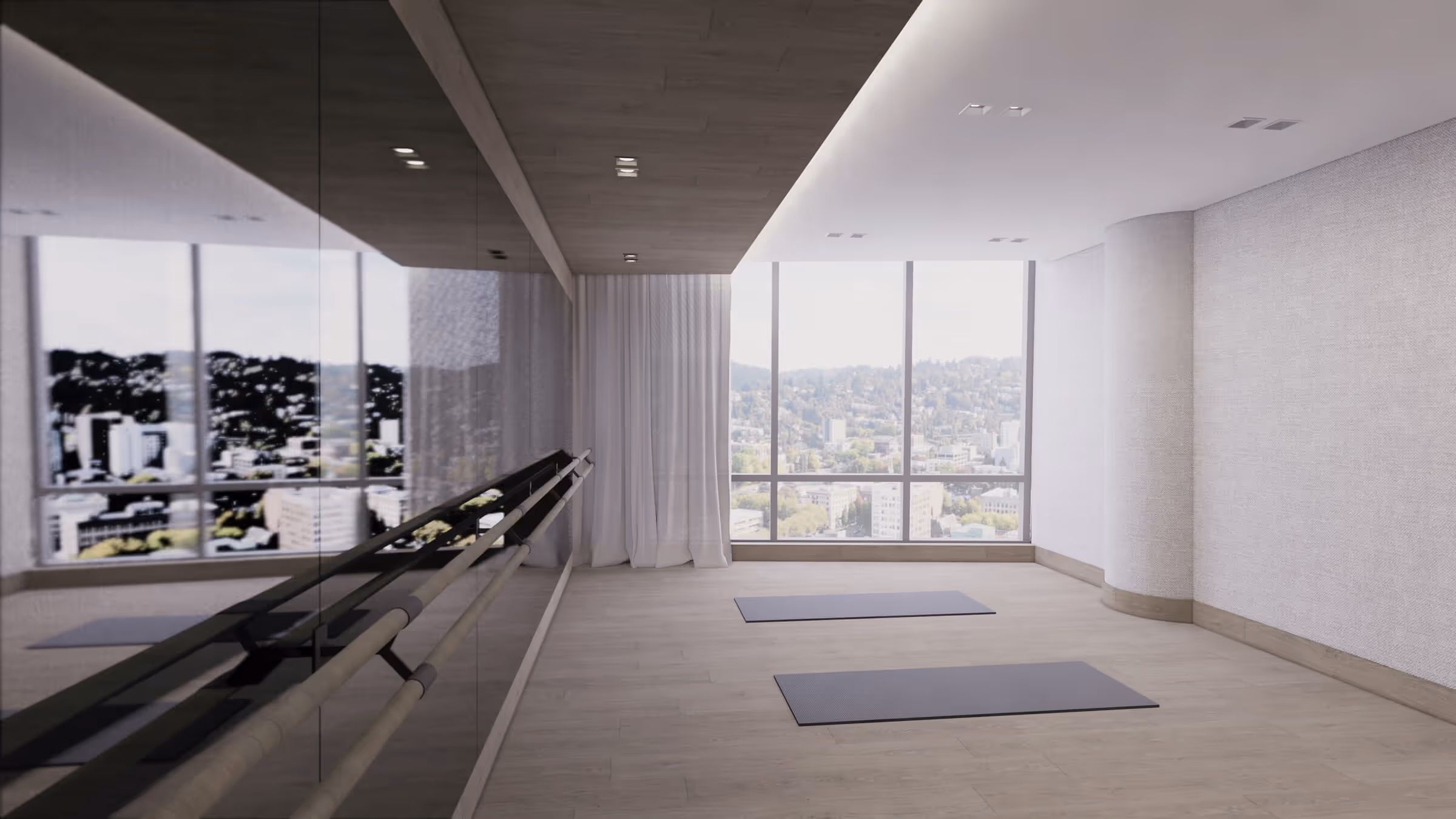 Yoga studio in the Fitness Facility