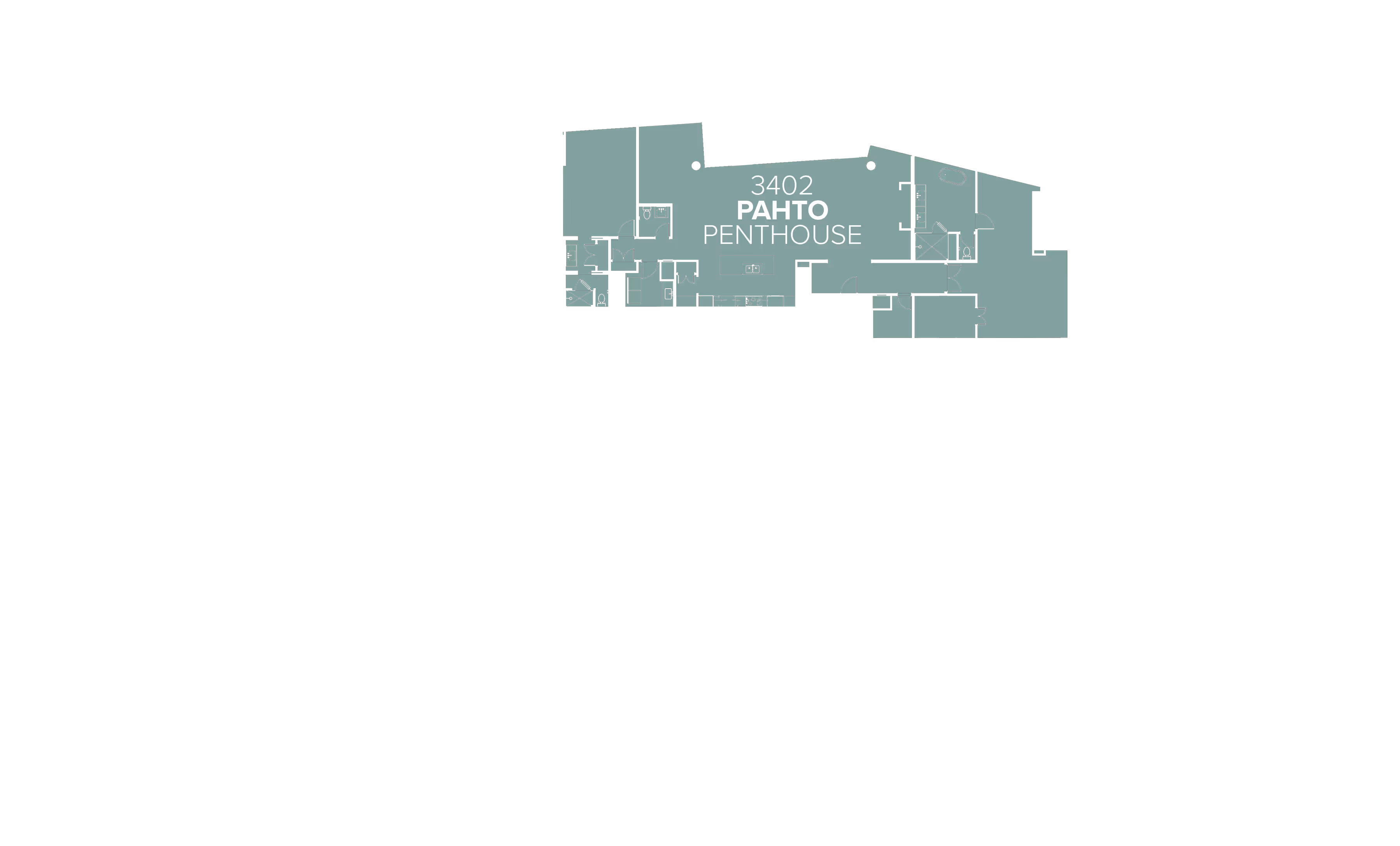 Floorplan overlay for Penthouse 3402