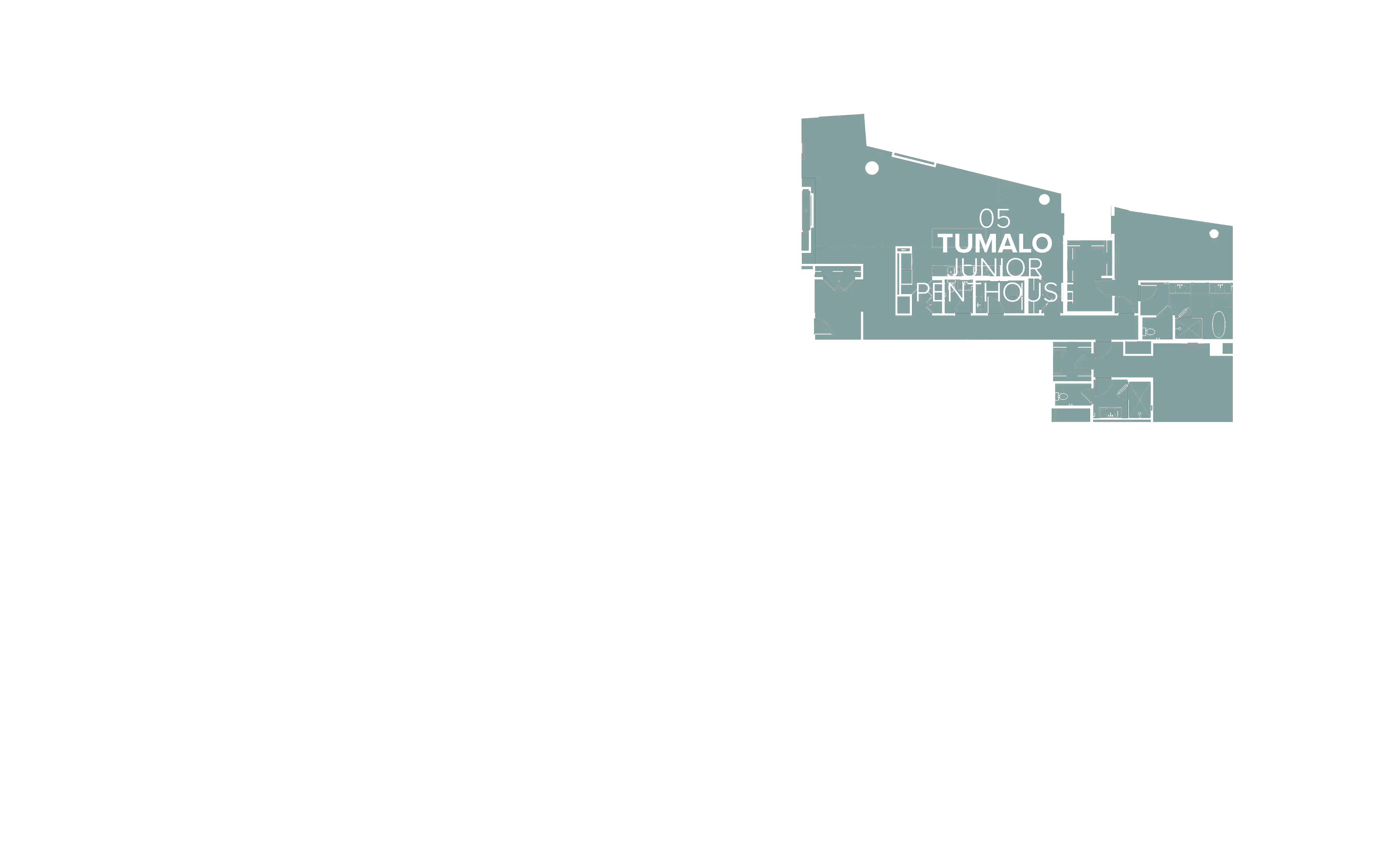 Floorplan overlay for Junior Penthouse 05