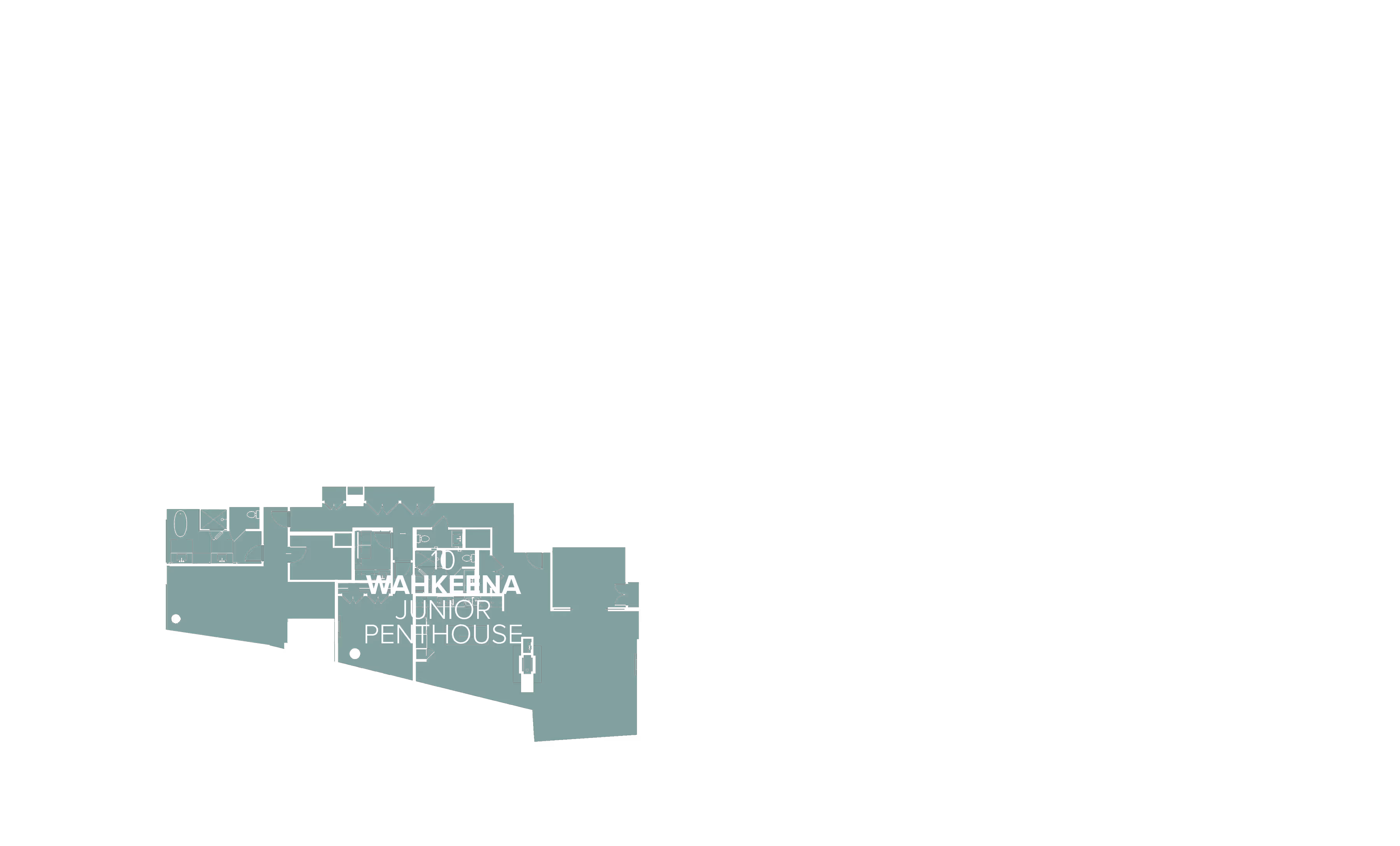 Floorplan overlay for Junior Penthouse 10
