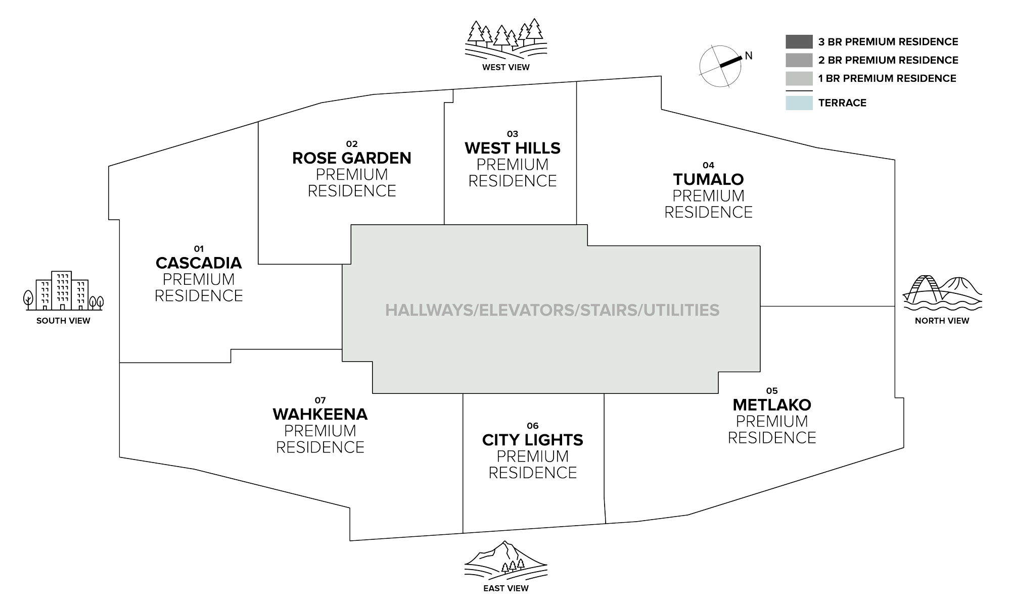 Premium Residences floorplate