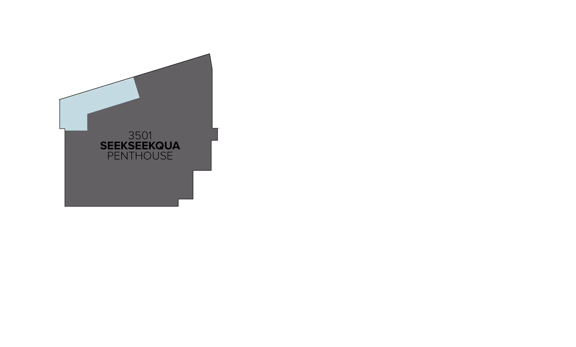 Penthouse 3501 floorplate highlight