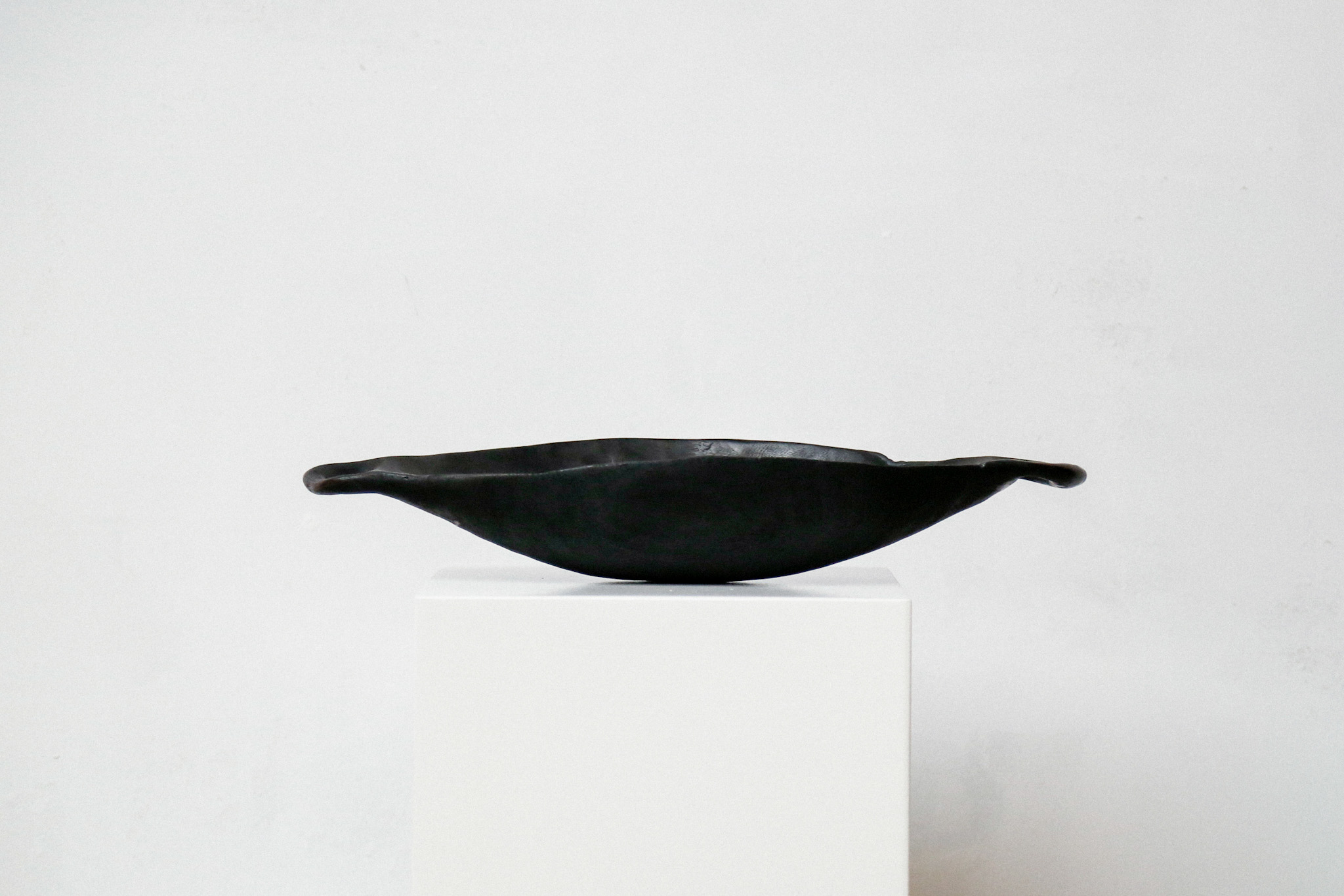Charred Ellipse Wooden Bowl