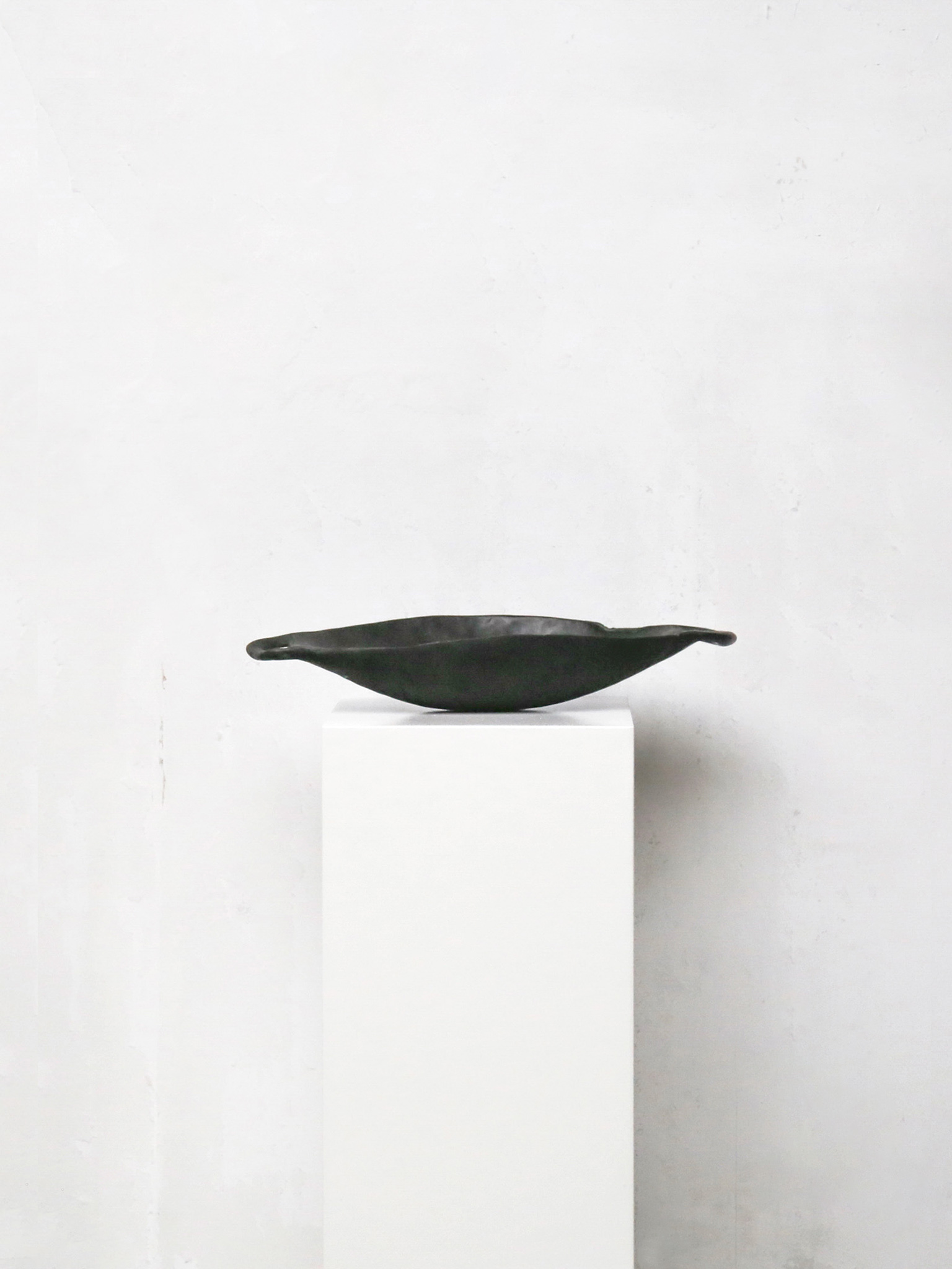 Charred Ellipse Wooden Bowl