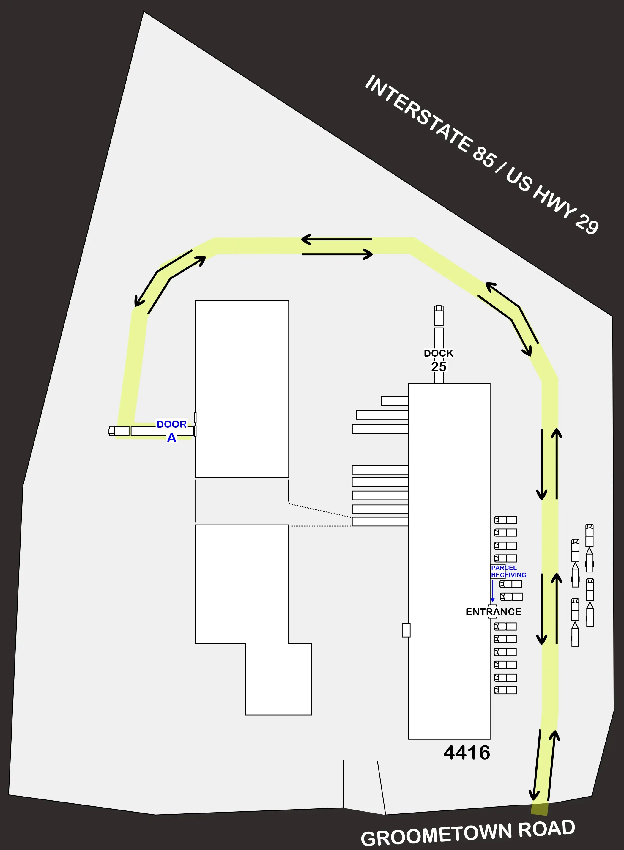 BTSouth Receiving Map