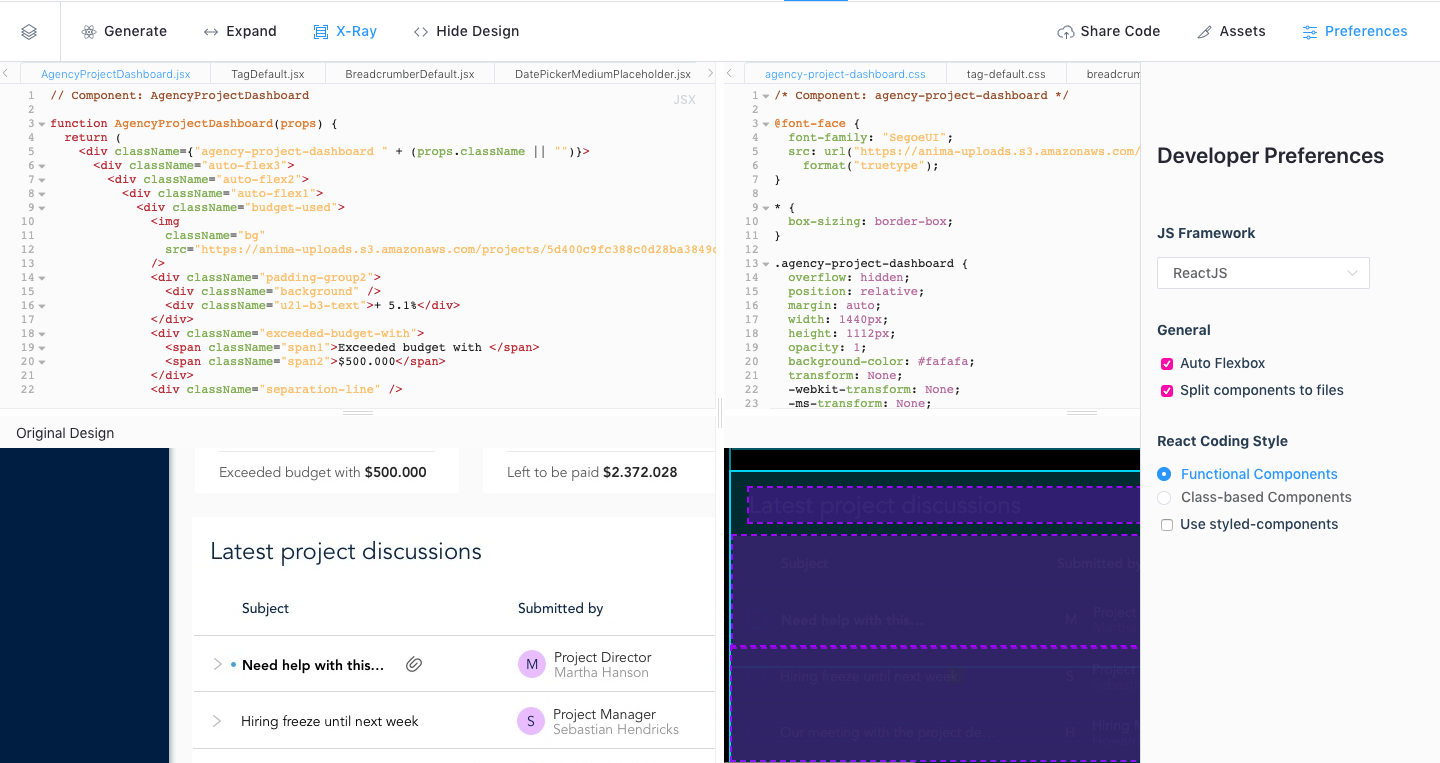 anima sketch to react code