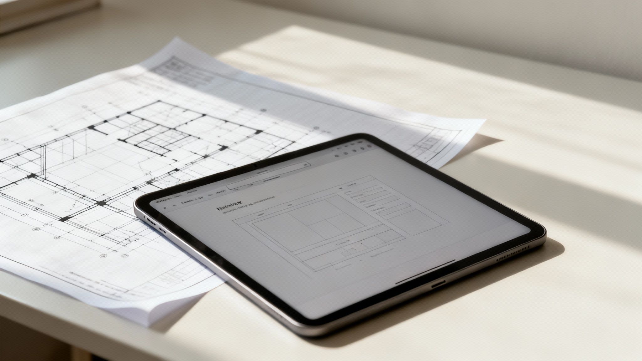 A modern, clean website layout displayed on a laptop screen, showcasing good design principles.