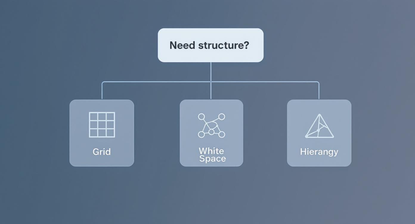 Infographic about web page layout design