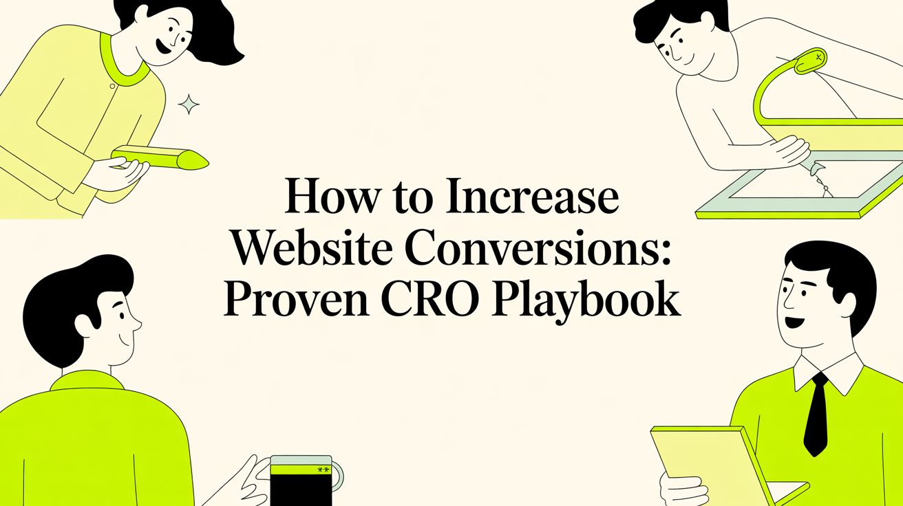 how to increase website conversions: proven CRO playbook